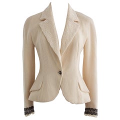 Christian Dior by John Galliano S/S1998 In a Boudoir Mood Lace Ivory Jacket