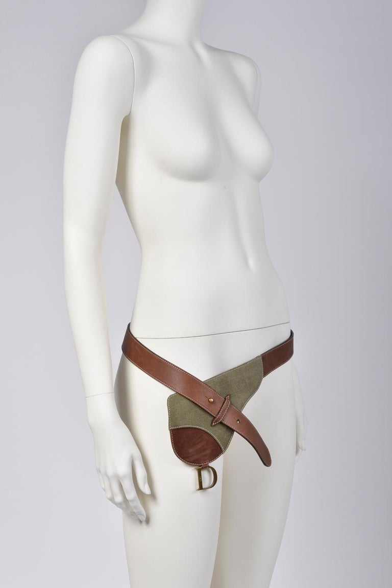 Christian Dior by John Galliano Saddle Belt Bag, Spring-Summer 2002 For Sale 1
