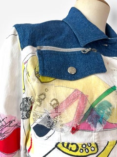 Christian Dior by John Galliano Sample Printed Denim Jacket, 2001