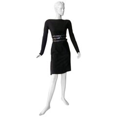 Christian Dior by John Galliano Sheath w/3 Wrap Belts & Bustle Dress