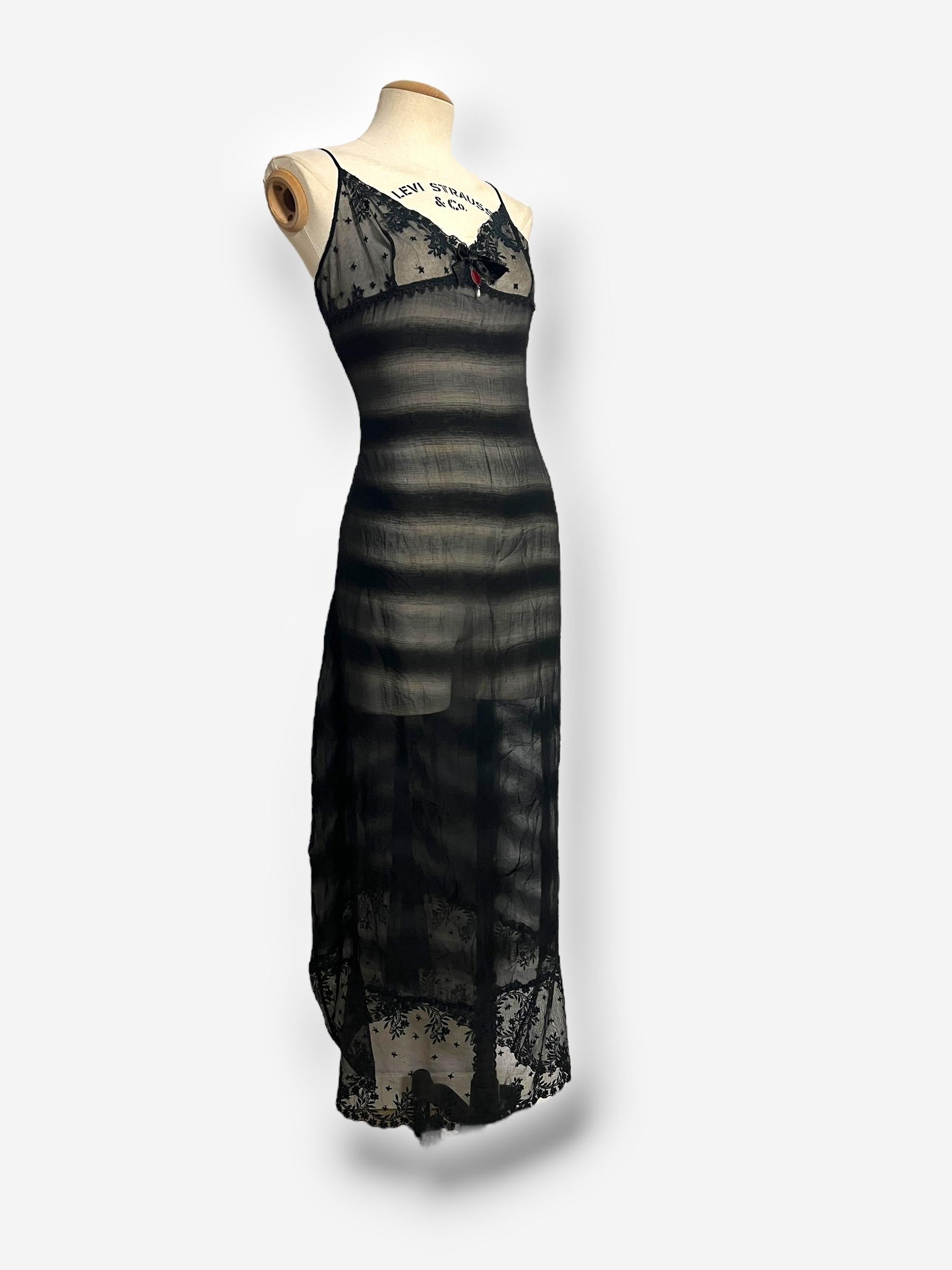 Robe en soie transparente de Christian Dior by John Galliano, vers le début des années 2000. en vente 2