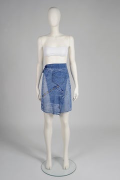 Christian Dior by John Galliano Sheer Trompe l’Oeil Denim Pareo, SS2000