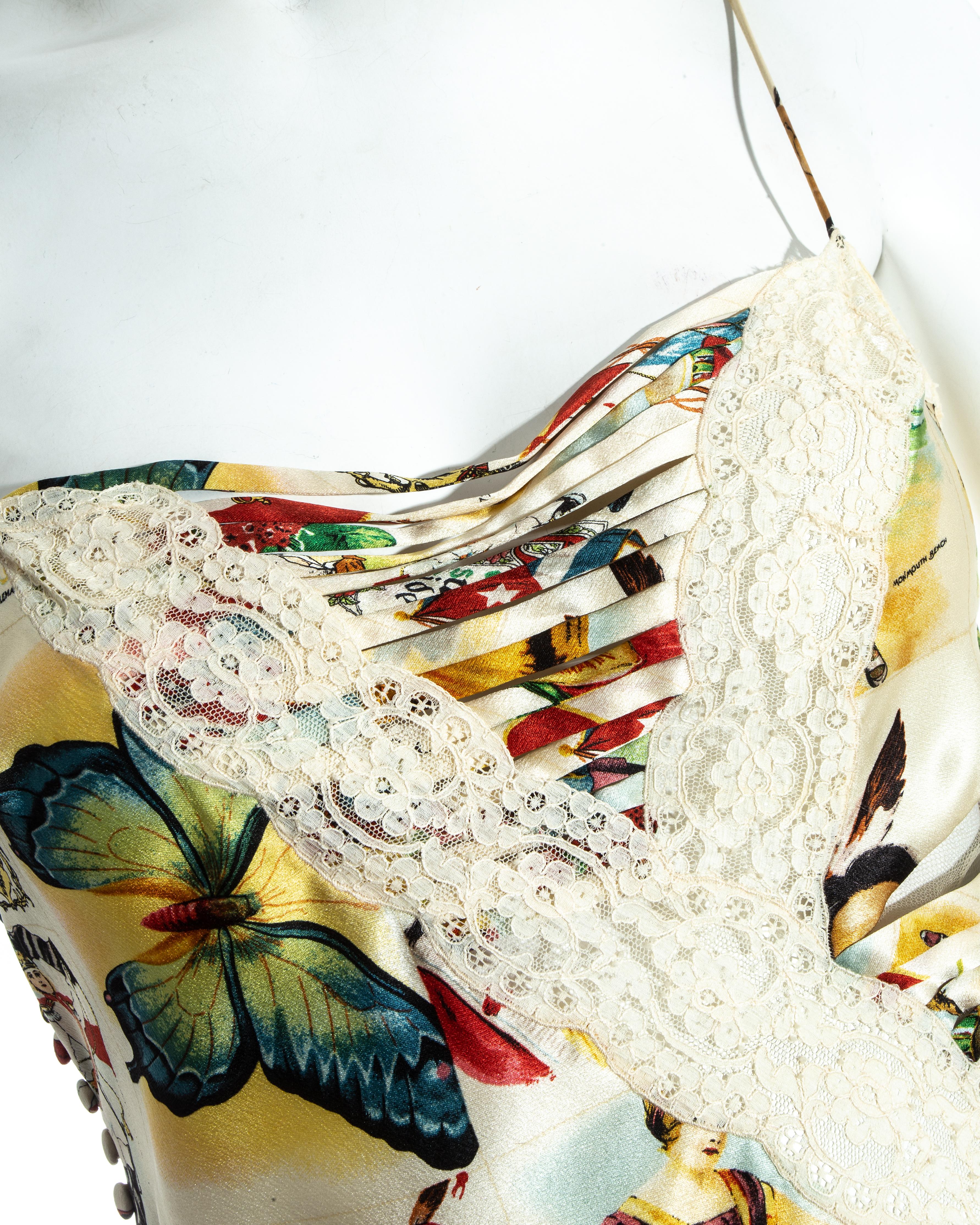 Christian Dior by John Galliano silk and lace slip dress, ss 2002 In Excellent Condition For Sale In London, London