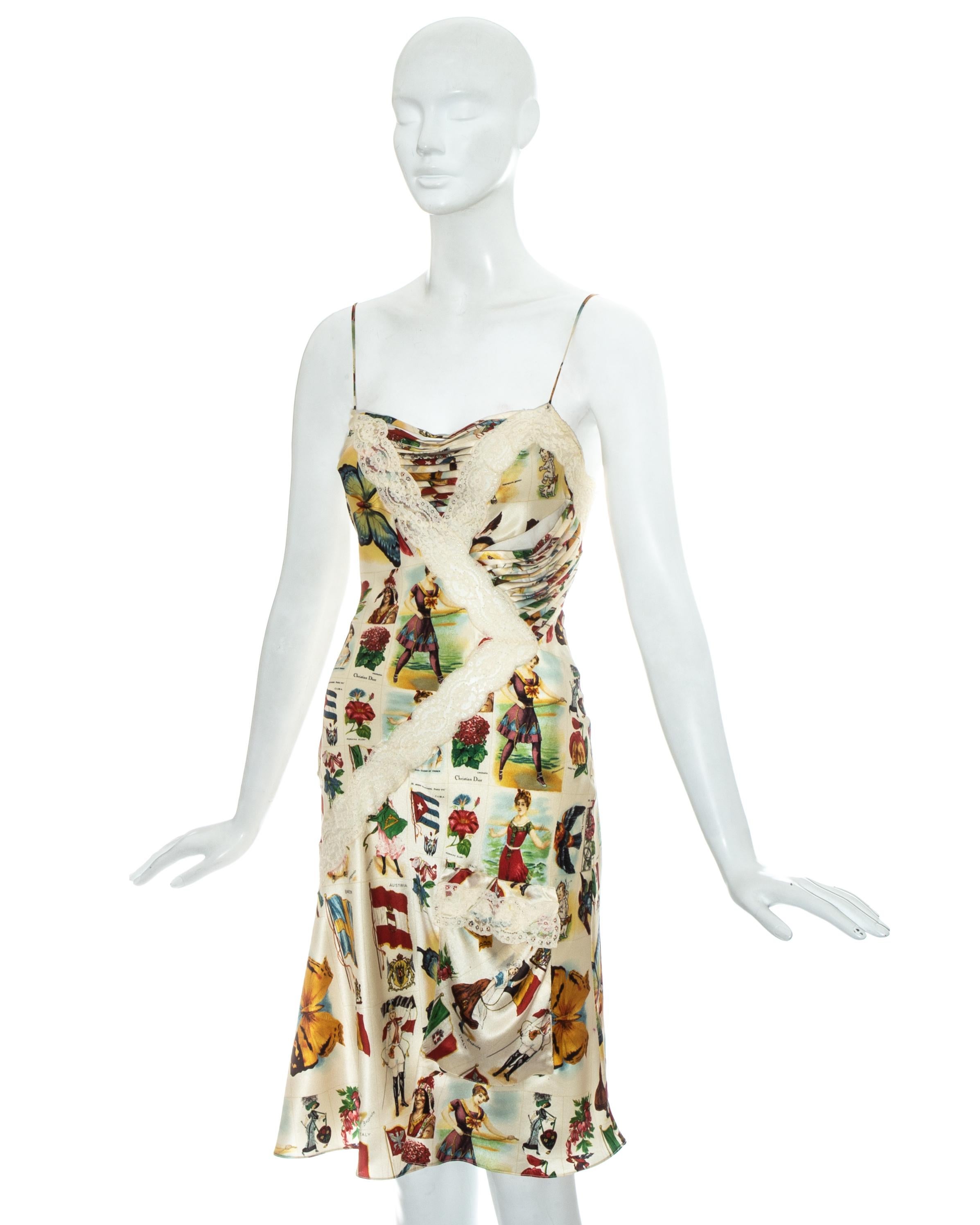 Christian Dior by John Galliano silk and lace slip dress, ss 2002 For Sale 1