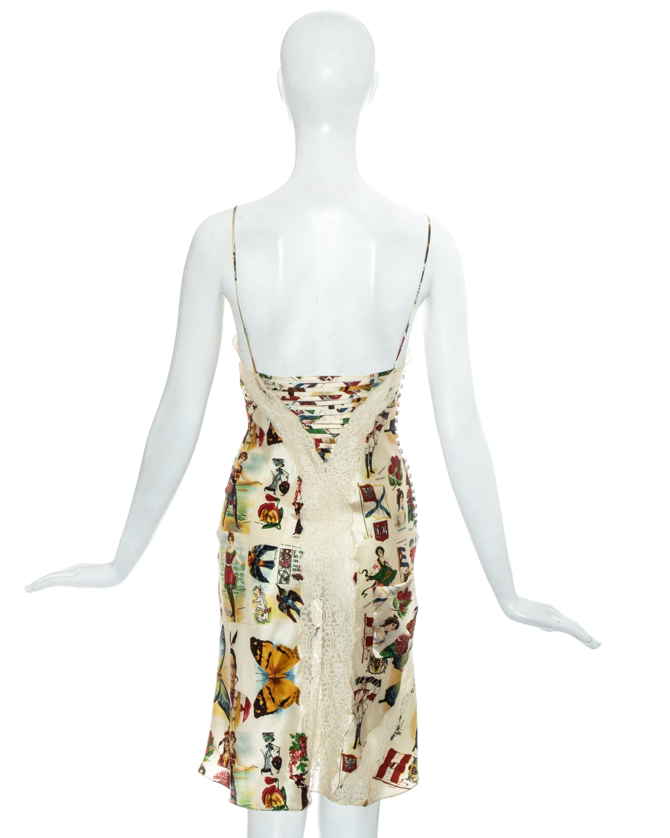 Christian Dior by John Galliano silk and lace slip dress, ss 2002 For Sale 3