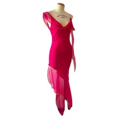 Christian Dior by John Galliano Silk Asymmetric Dress, 2005