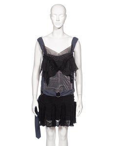 Christian Dior by John Galliano Silk Chiffon and Lurex Mini Dress, ss 2003