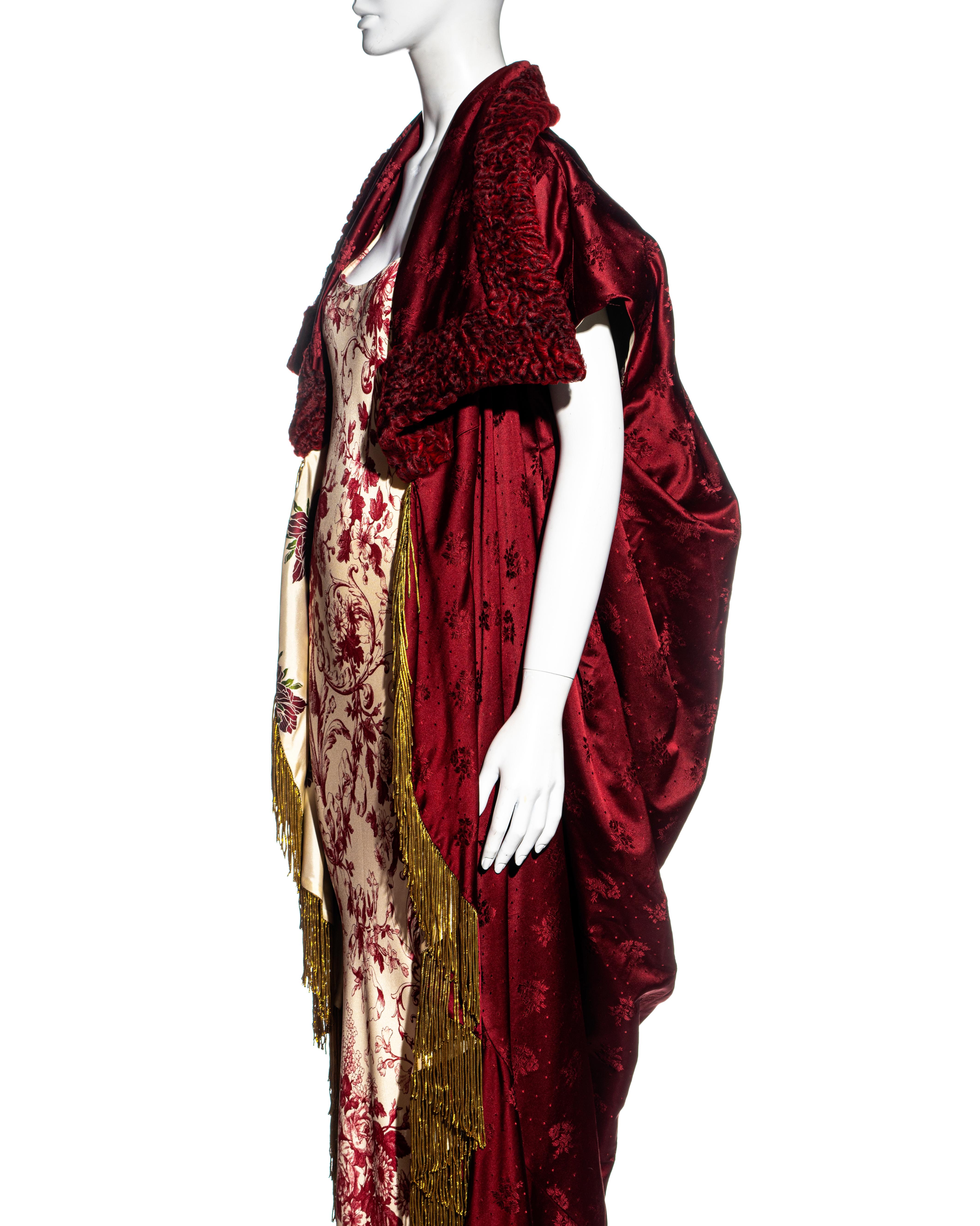 Christian Dior by John Galliano silk evening dress and cocoon coat set, ss 1998 5