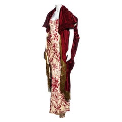 Christian Dior by John Galliano silk evening dress and cocoon coat set, ss 1998