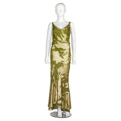 Christian Dior by John Galliano Silk Lamé Gown, F/W 2004