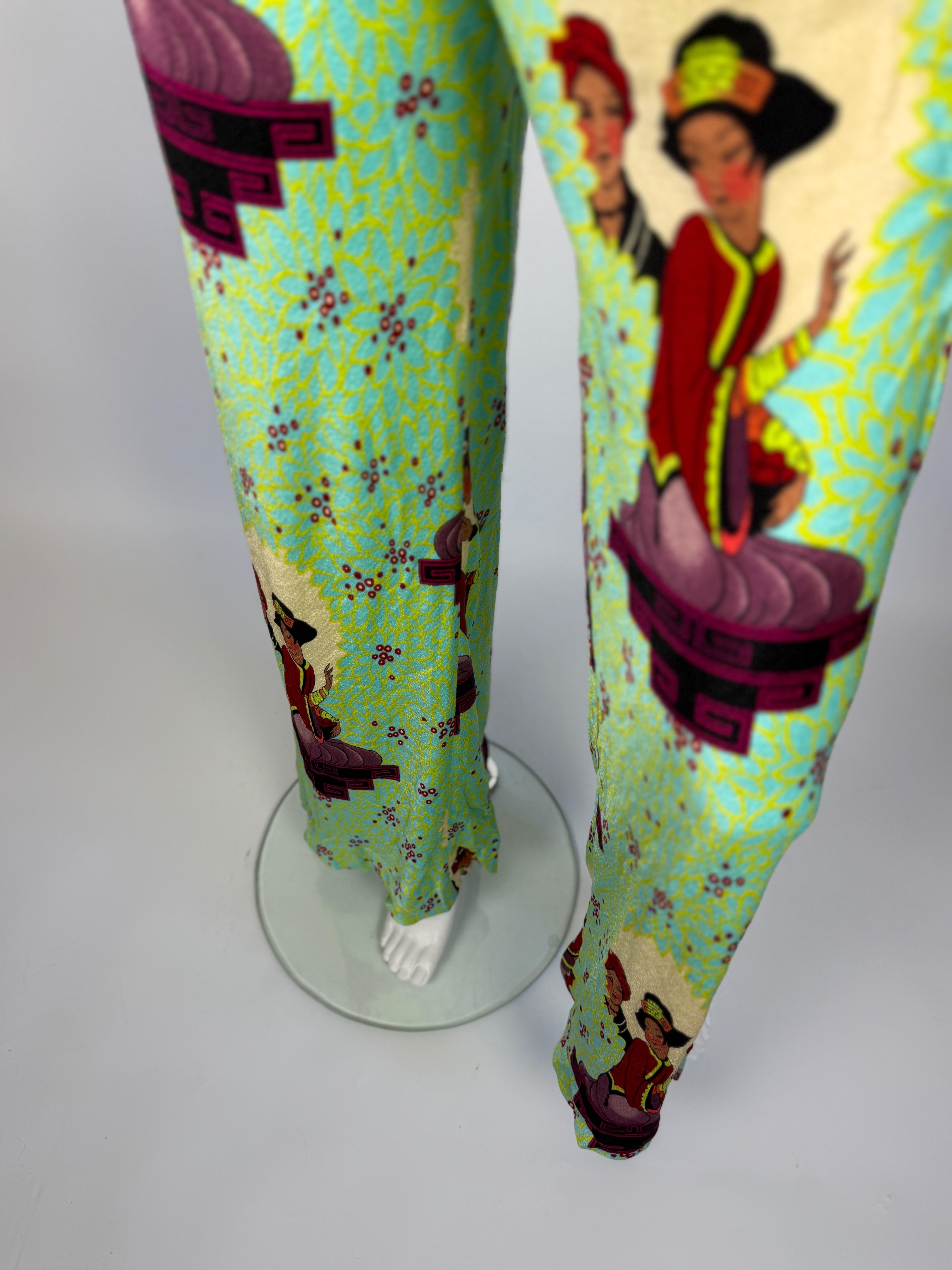 Pantaloni in seta di John Galliano for Christian Dior, 2002 in vendita 1