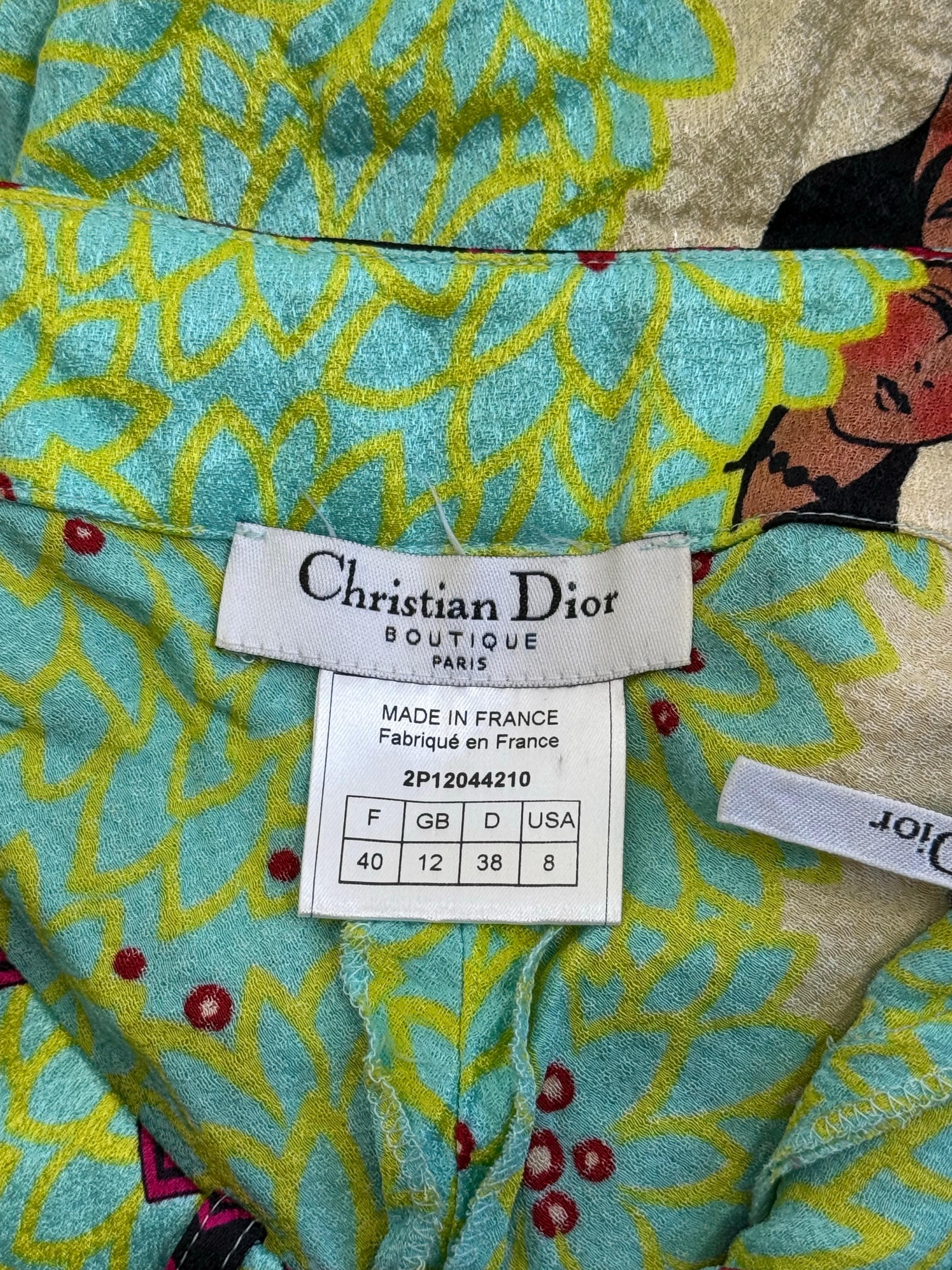 Pantaloni in seta di John Galliano for Christian Dior, 2002 in vendita 3