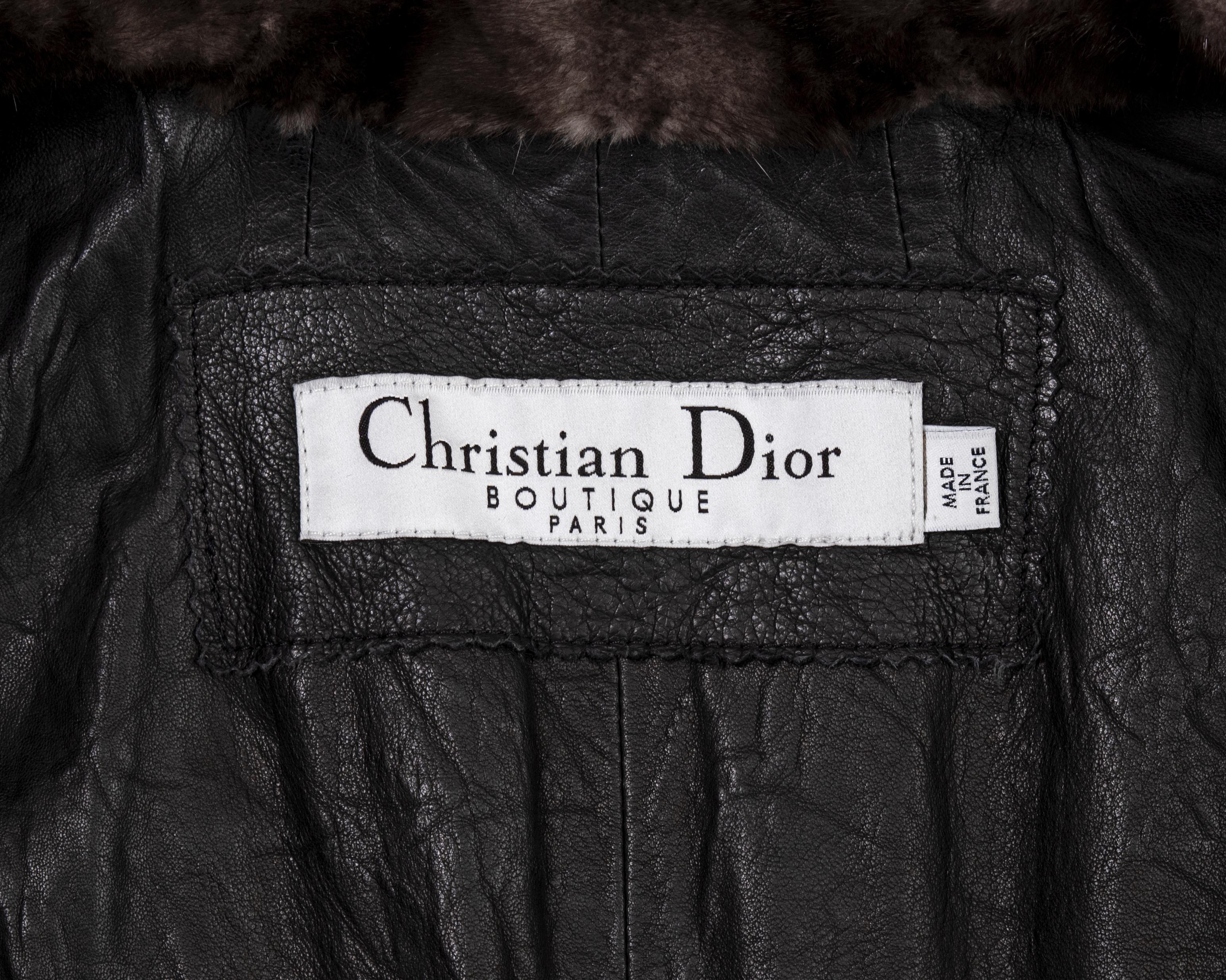 Christian Dior by John Galliano silverblue mink and silver fox fur coat, fw 2006 For Sale 6