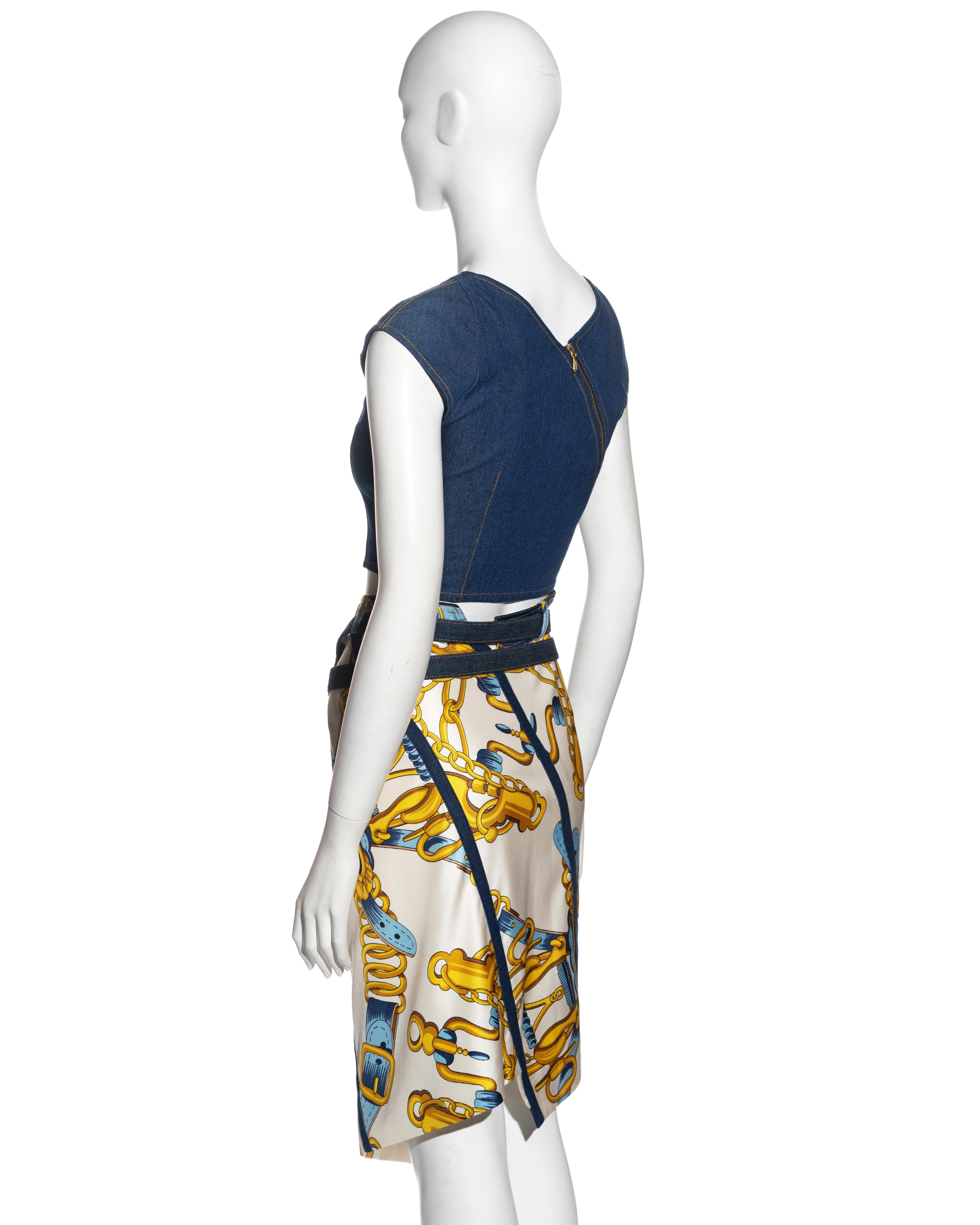 Christian Dior by John Galliano skirt, top and belt ensemble, ss 2000 6