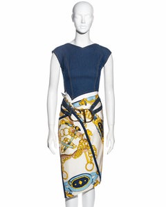 Christian Dior by John Galliano skirt, top and belt ensemble, ss 2000