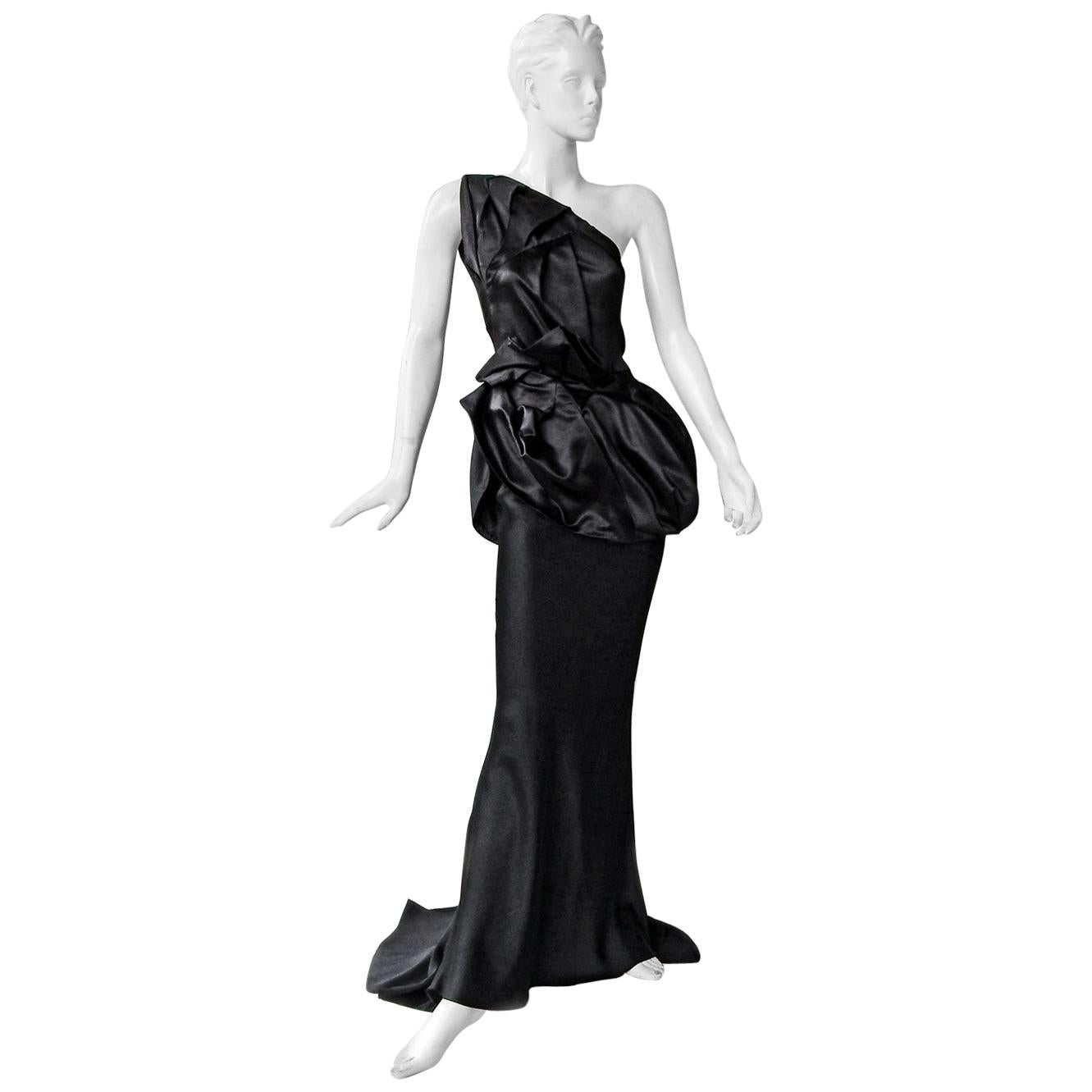 Christian Dior by John Galliano Sophisticated and Dramatic Dress Gown   Rare