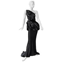 Christian Dior by John Galliano Sophisticated and Dramatic Dress Gown ...