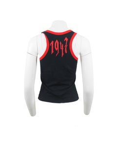 Christian Dior by John Galliano Spring 2002 Black/Red Tank