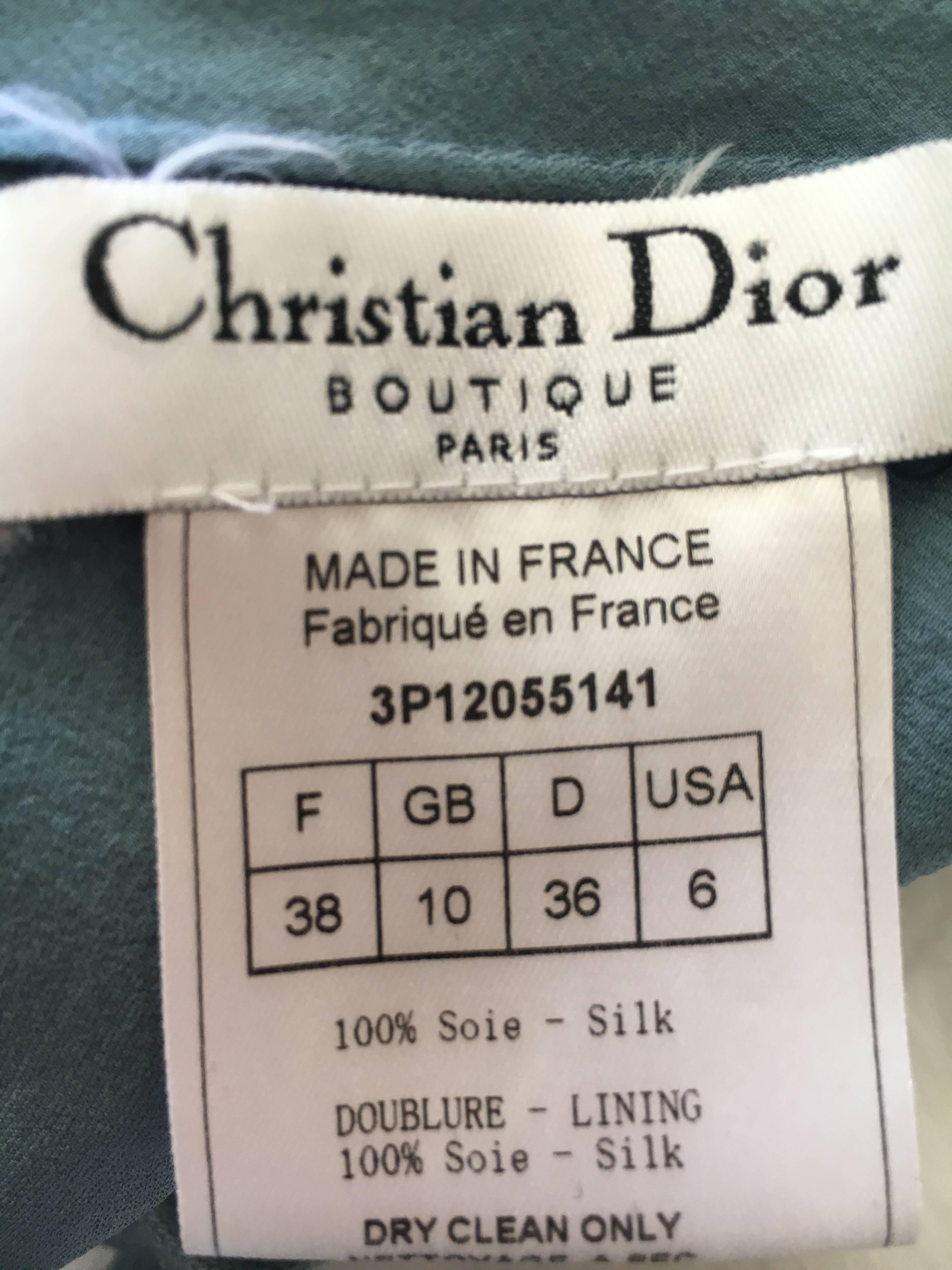 Christian Dior by John Galliano Spring 2003 Ruffle Trim Corset Lace Top 1