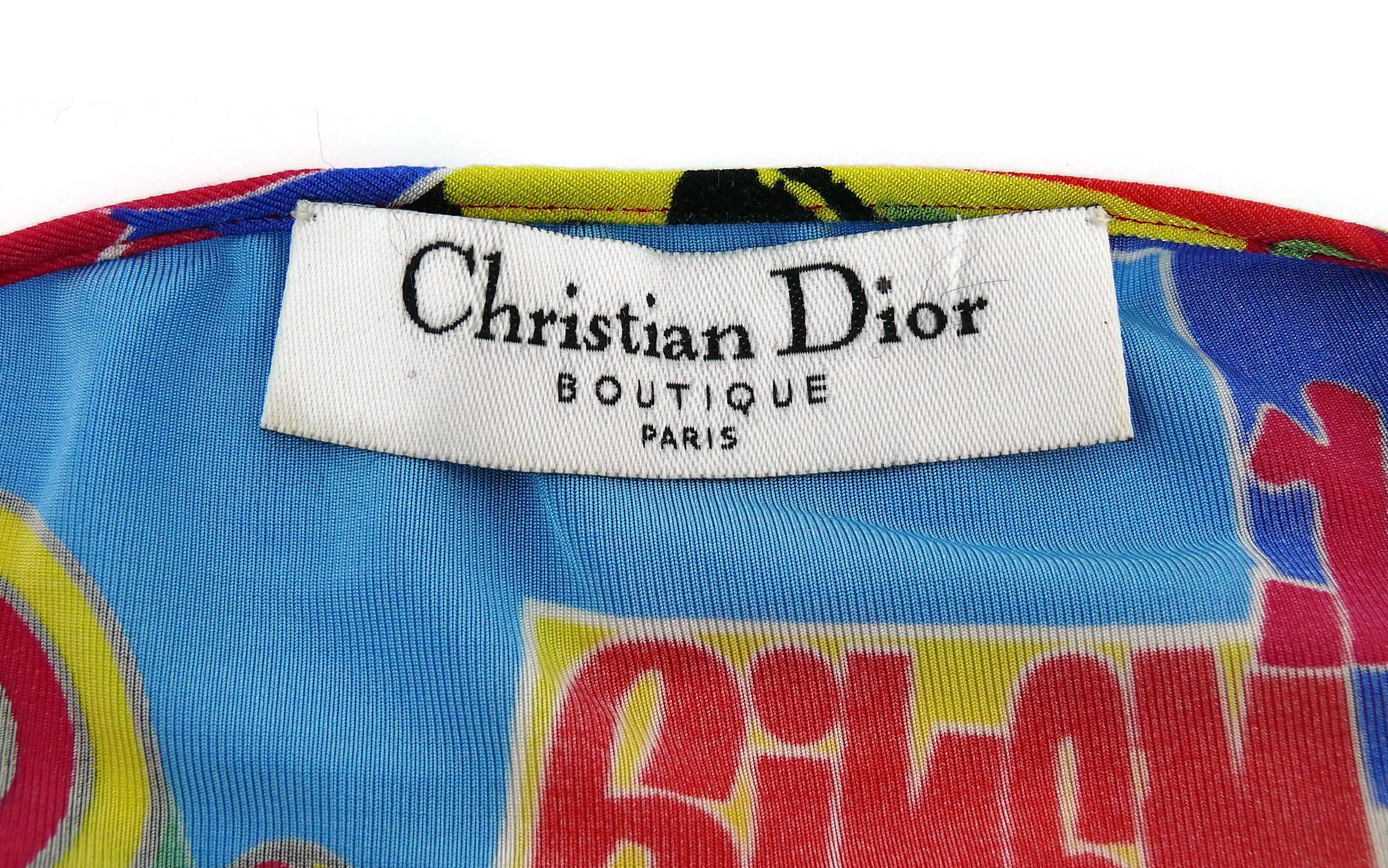 Christian Dior by John Galliano Spring 2004 Rastafari Reggae Bob Marley Dress 8