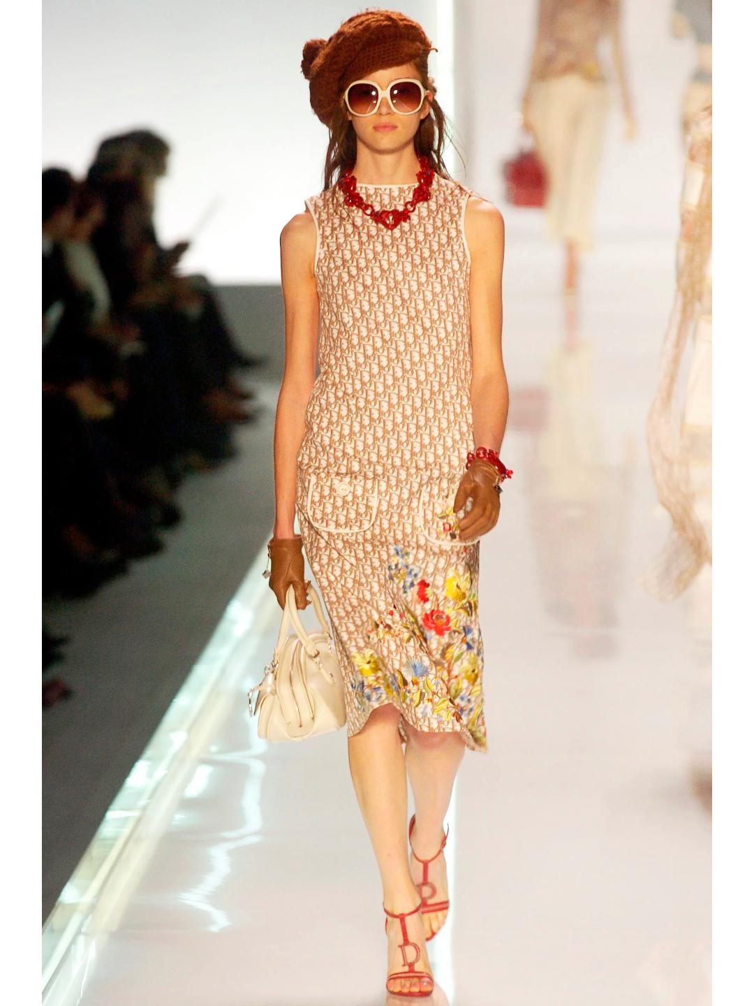 Christian Dior by John Galliano Spring 2005 Runway CD Logo T-Strap