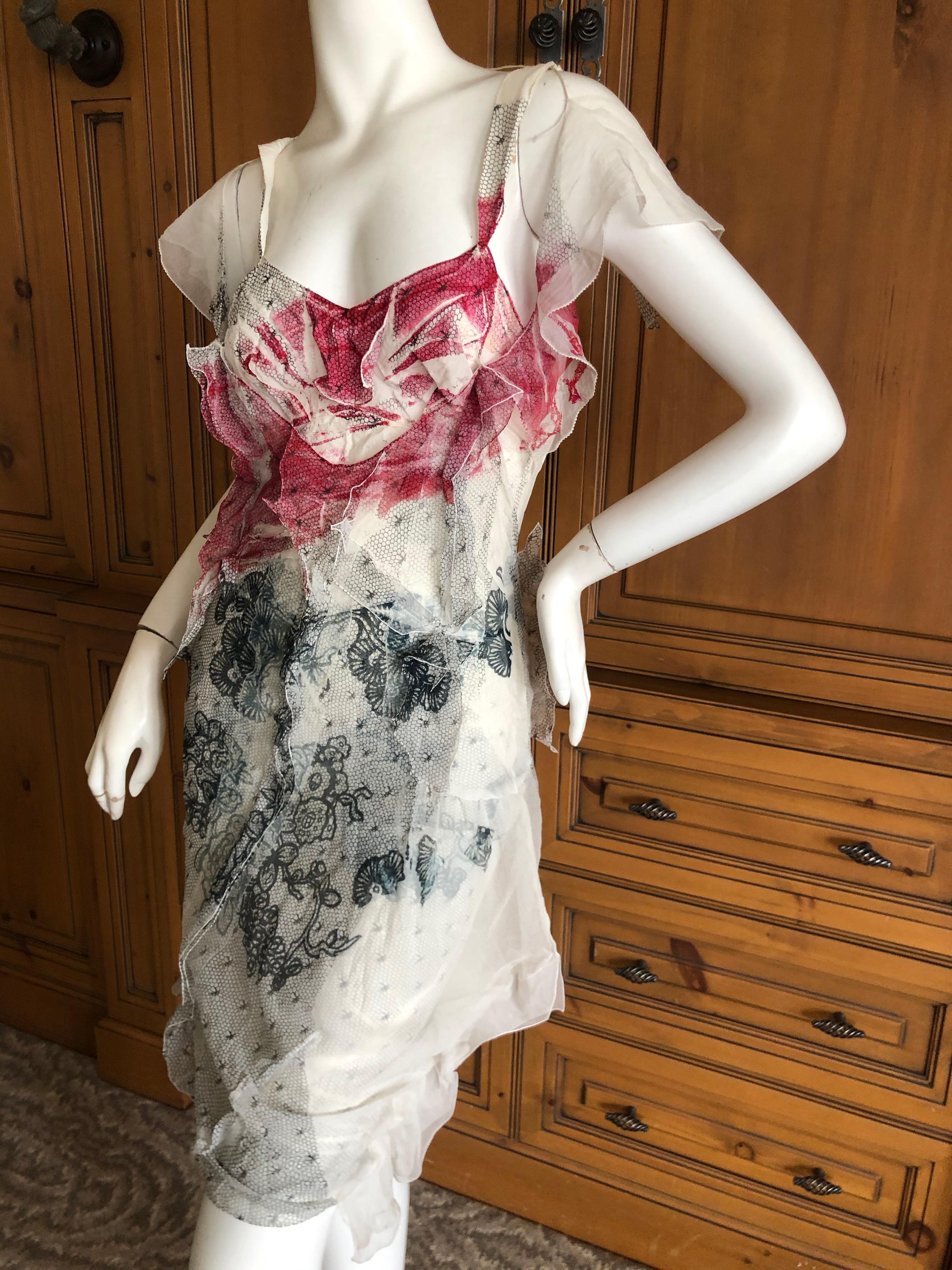 bloodstained silk dress