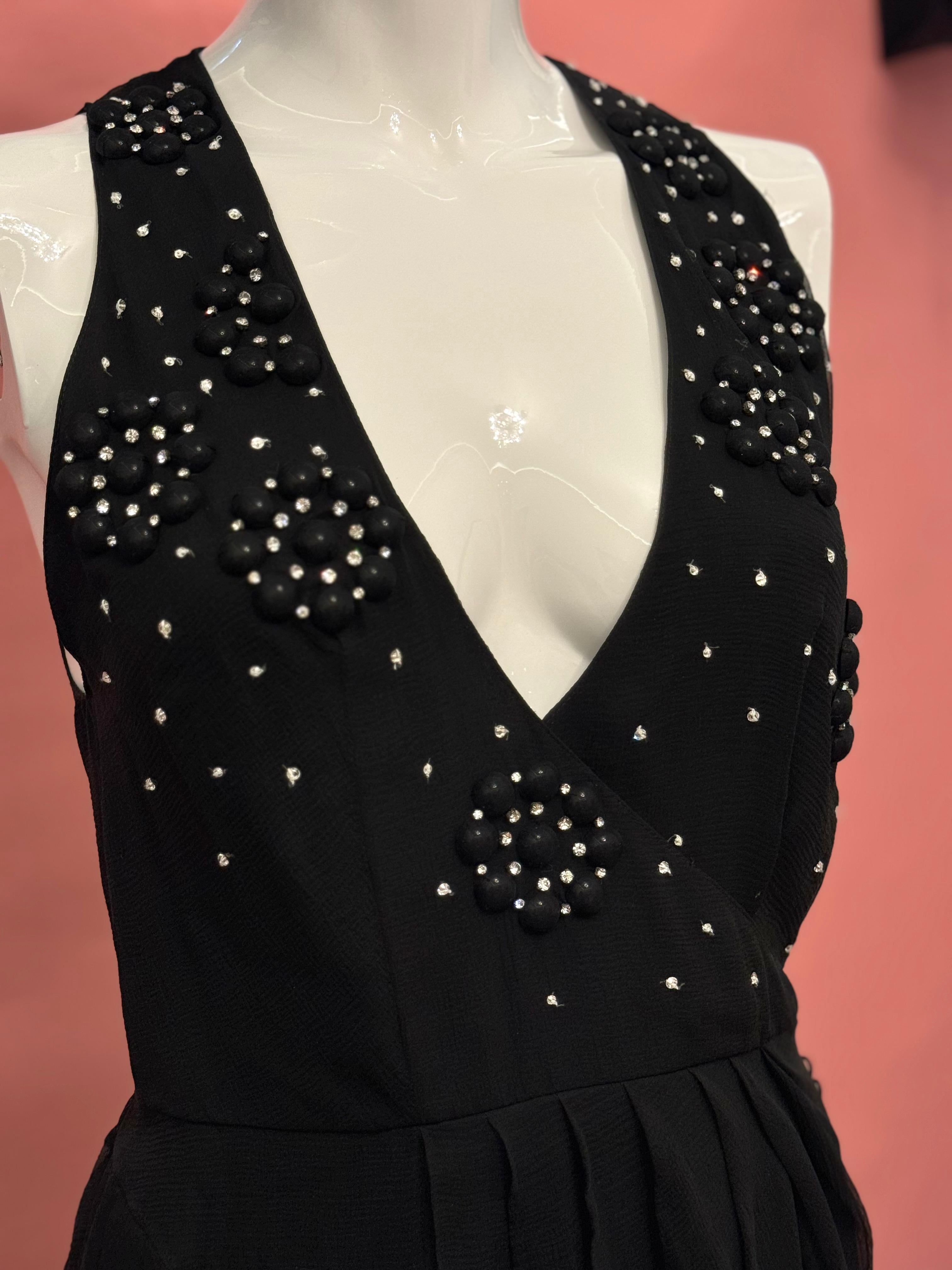 Robe de cocktail en mousseline de soie Christian Dior by John Galliano Spring 2007 en vente 2