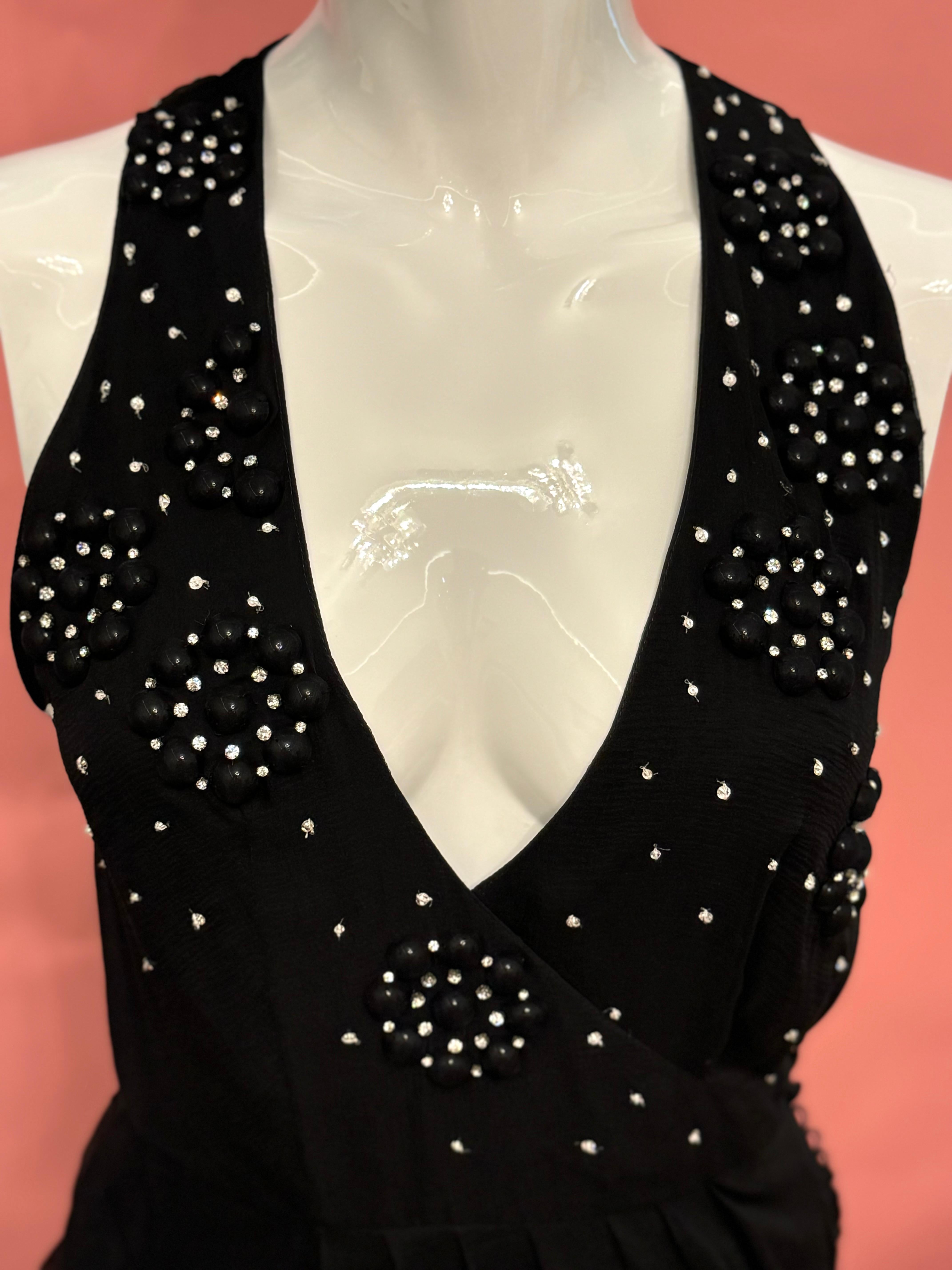 Robe de cocktail en mousseline de soie Christian Dior by John Galliano Spring 2007 en vente 3