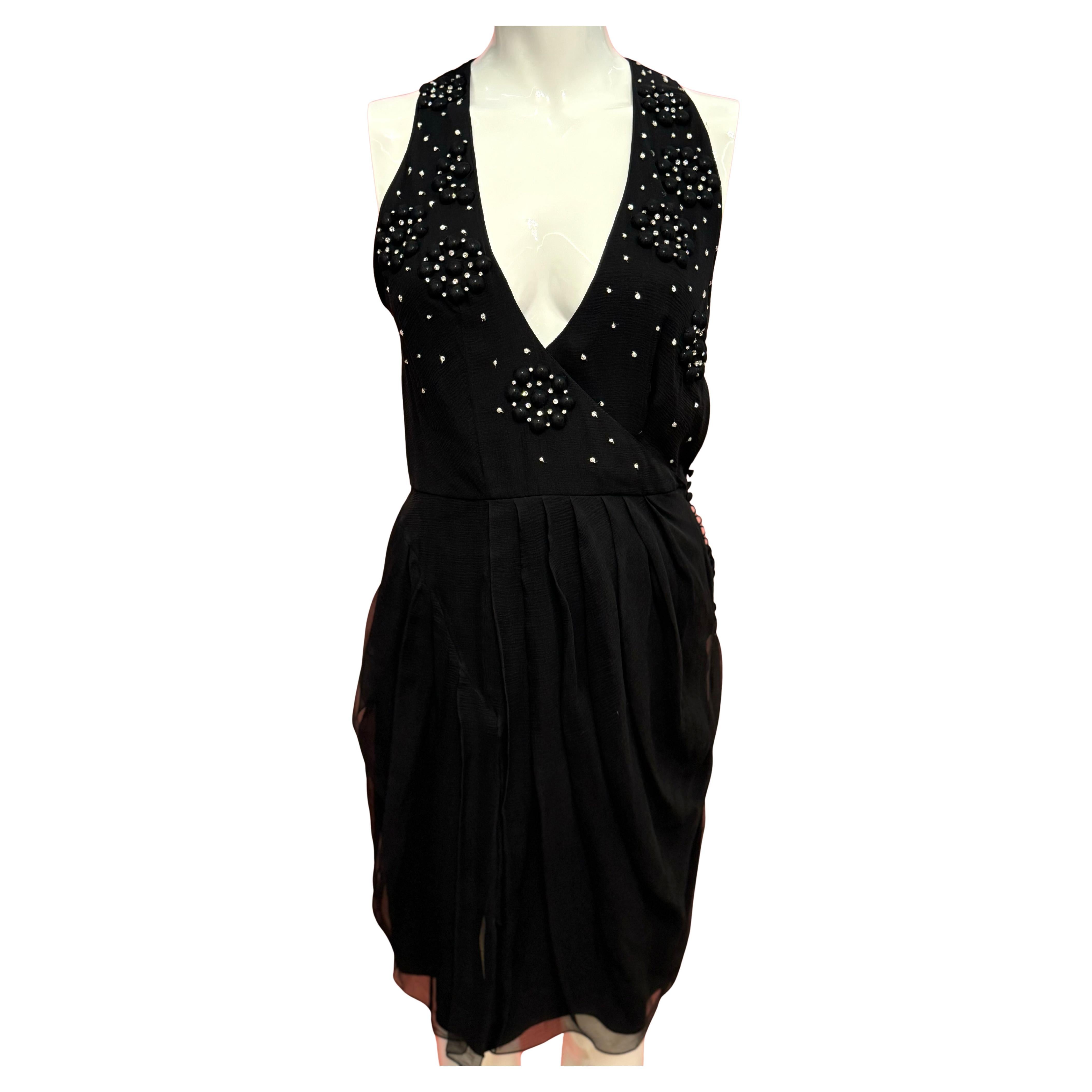 Robe de cocktail en mousseline de soie Christian Dior by John Galliano Spring 2007 en vente