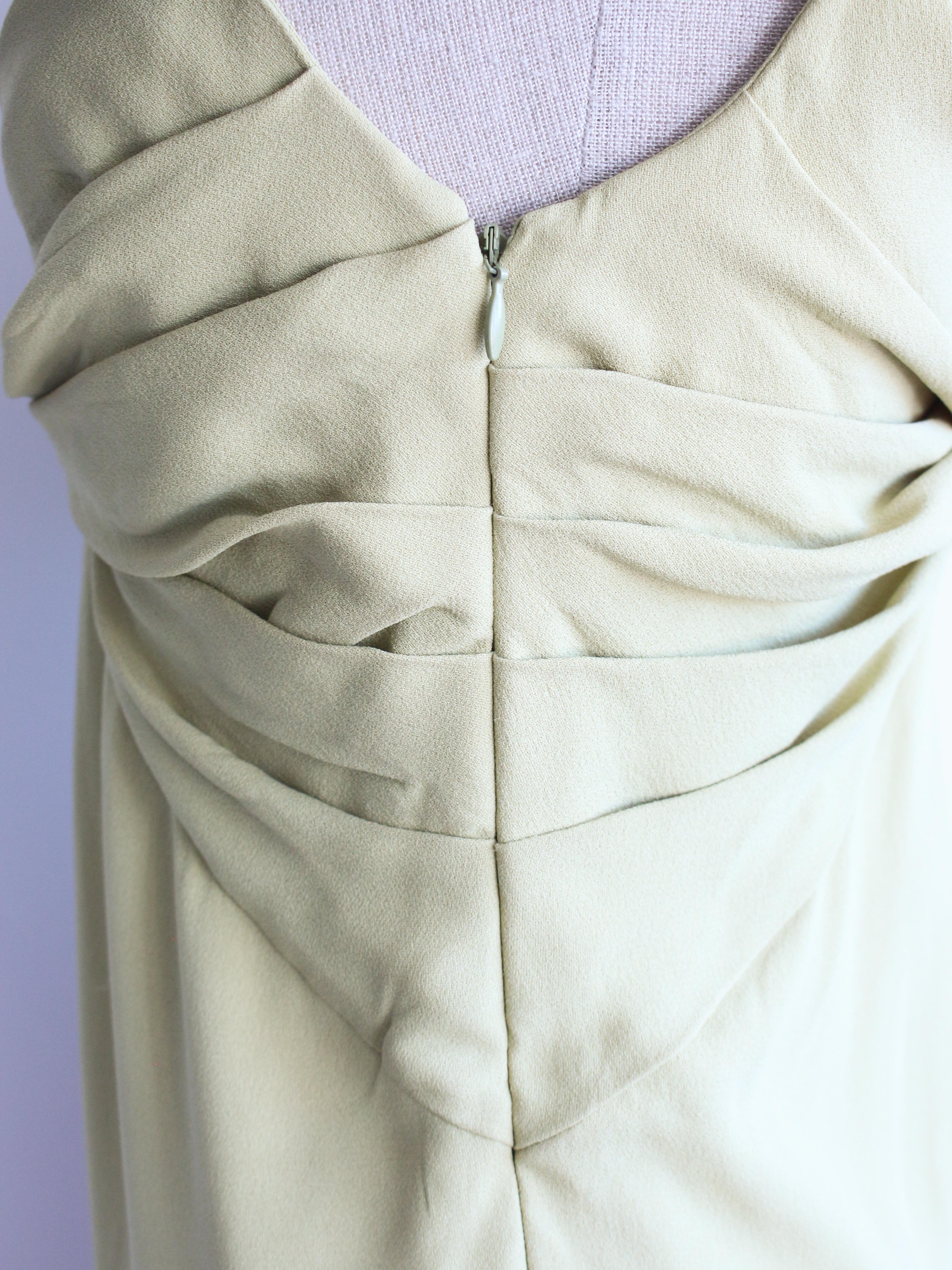 Christian Dior by John Galliano Frühjahr/Sommer 2007 Chartreuse Besticktes Kleid im Angebot 6