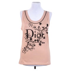 Christian Dior von John Galliano, Frühjahr/Sommer 2006. Seltenes Logo-Oberteil