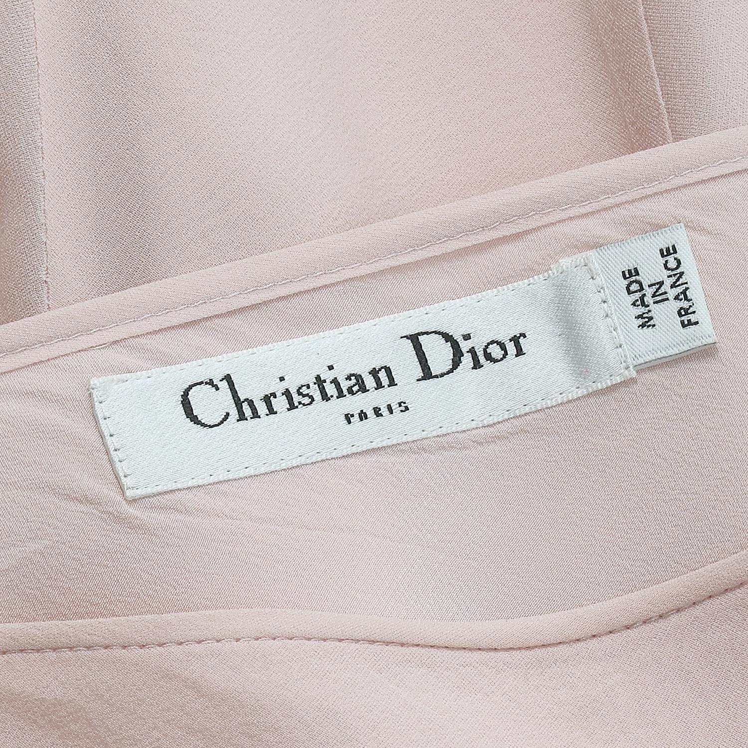 Christian Dior by John Galliano SS-2008 Silk Charmeuse Flared Skirt In Excellent Condition For Sale In Brussels, BE