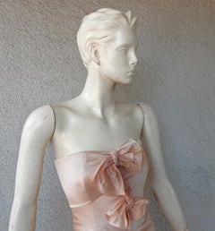 Christian Dior by John Galliano Strapless Old Hollywood Style Bow Dress Gown