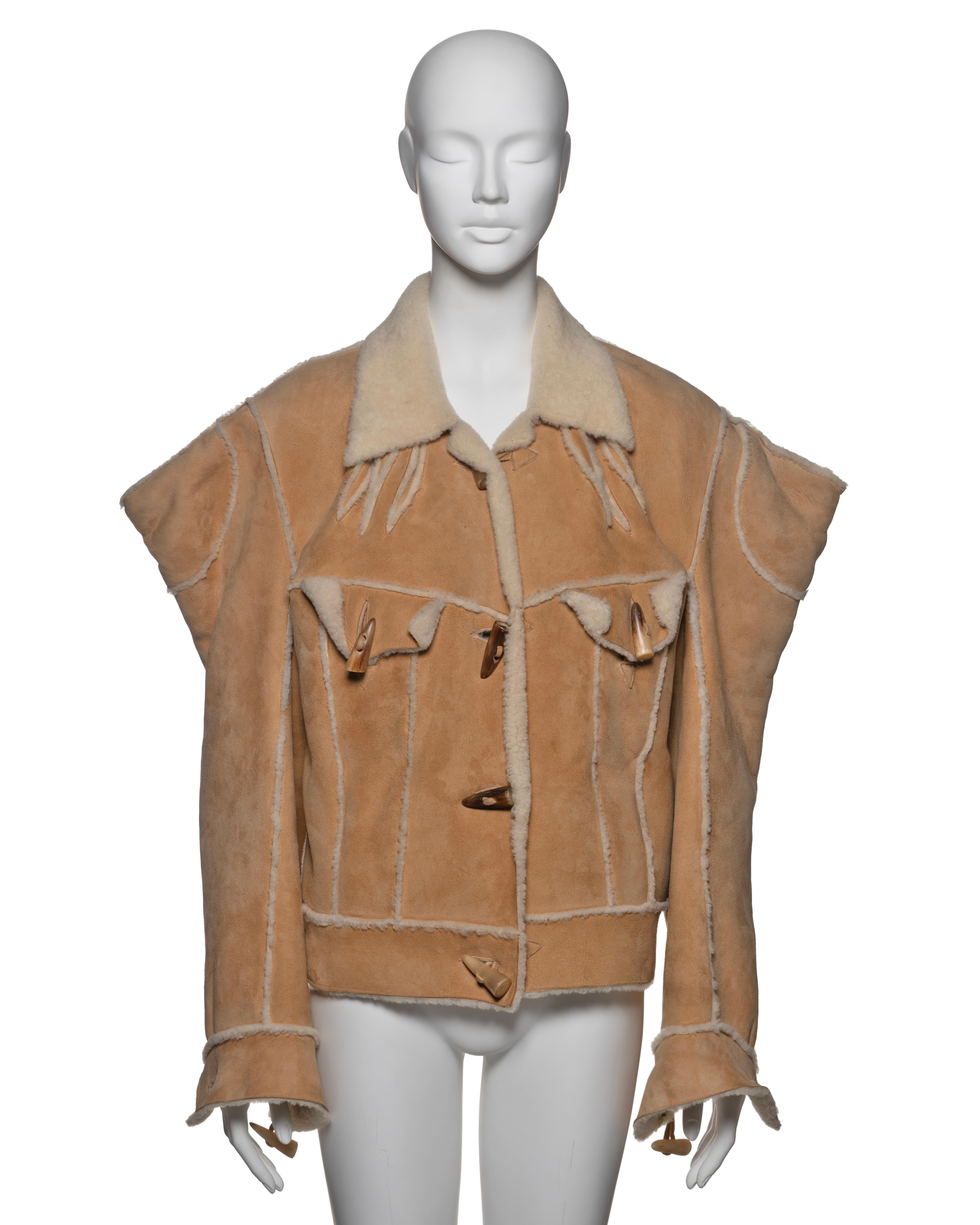Christian Dior by John Galliano Tan Shearling Jacket, FW Christian Dior by John Galliano Tan Shearling Jacket, FW