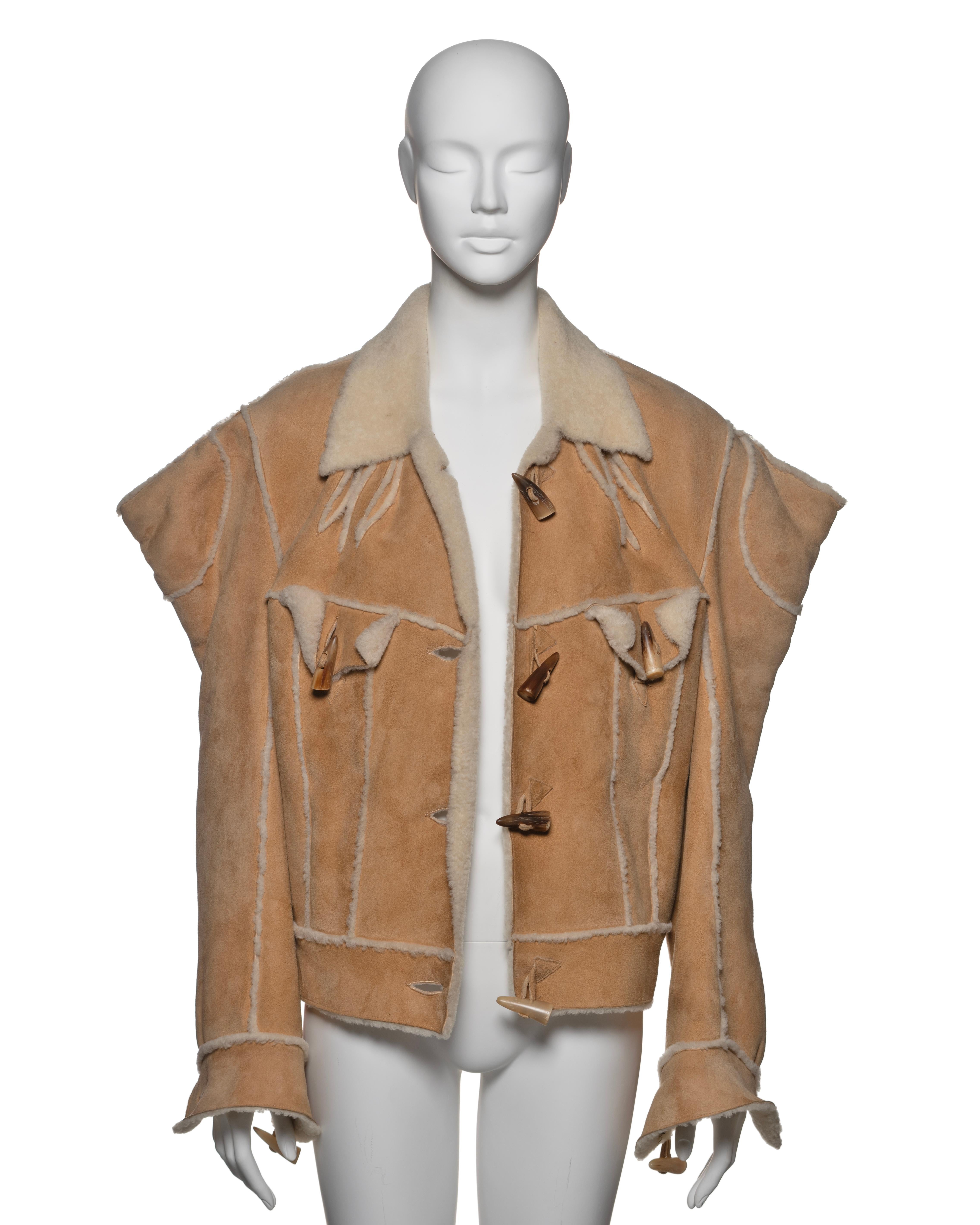 Christian Dior by John Galliano Tan Shearling Jacket, FW Christian Dior by John Galliano Tan Shearling Jacket, FW
