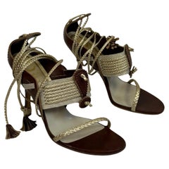 Christian Dior for John Galliano Sandalen mit Quasten, ca. 2000er Jahre