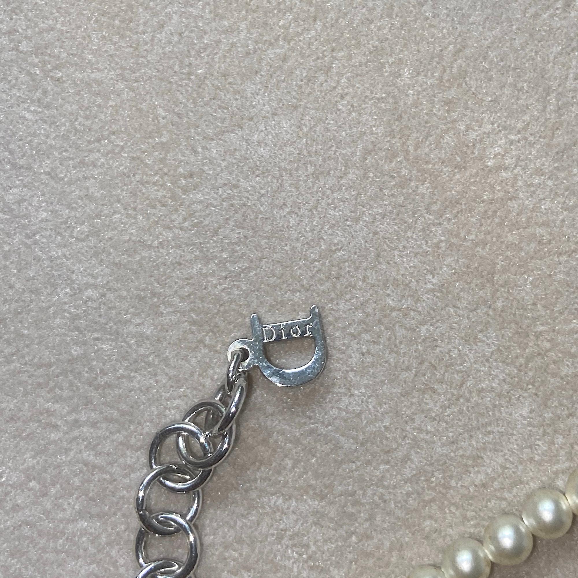 Christian Dior by John Galliano for Christian Dior Collana con strass topazio in vendita 2