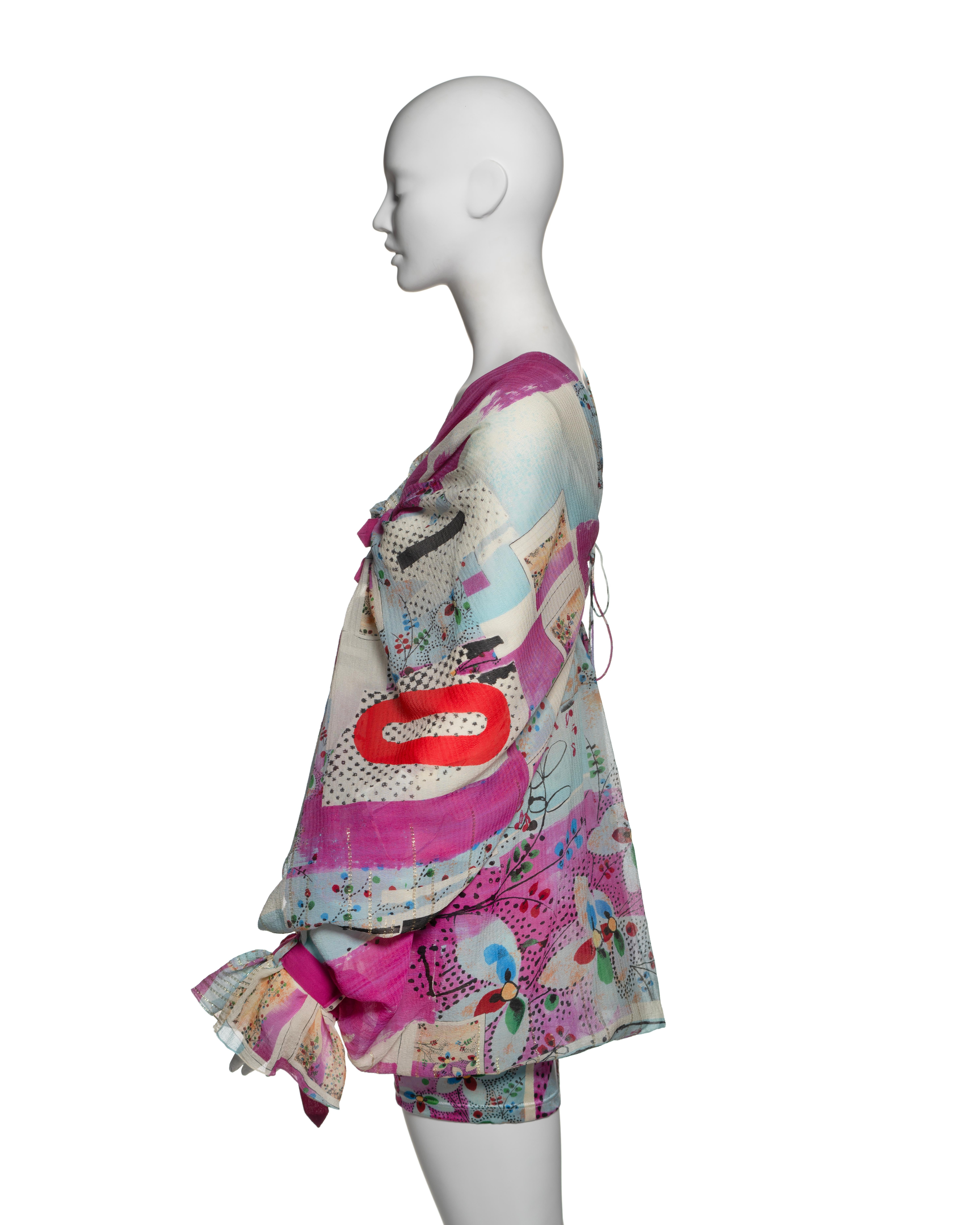 Christian Dior by John Galliano 'Tough Chic' Silk Mini Runway Dress, SS 2003 7