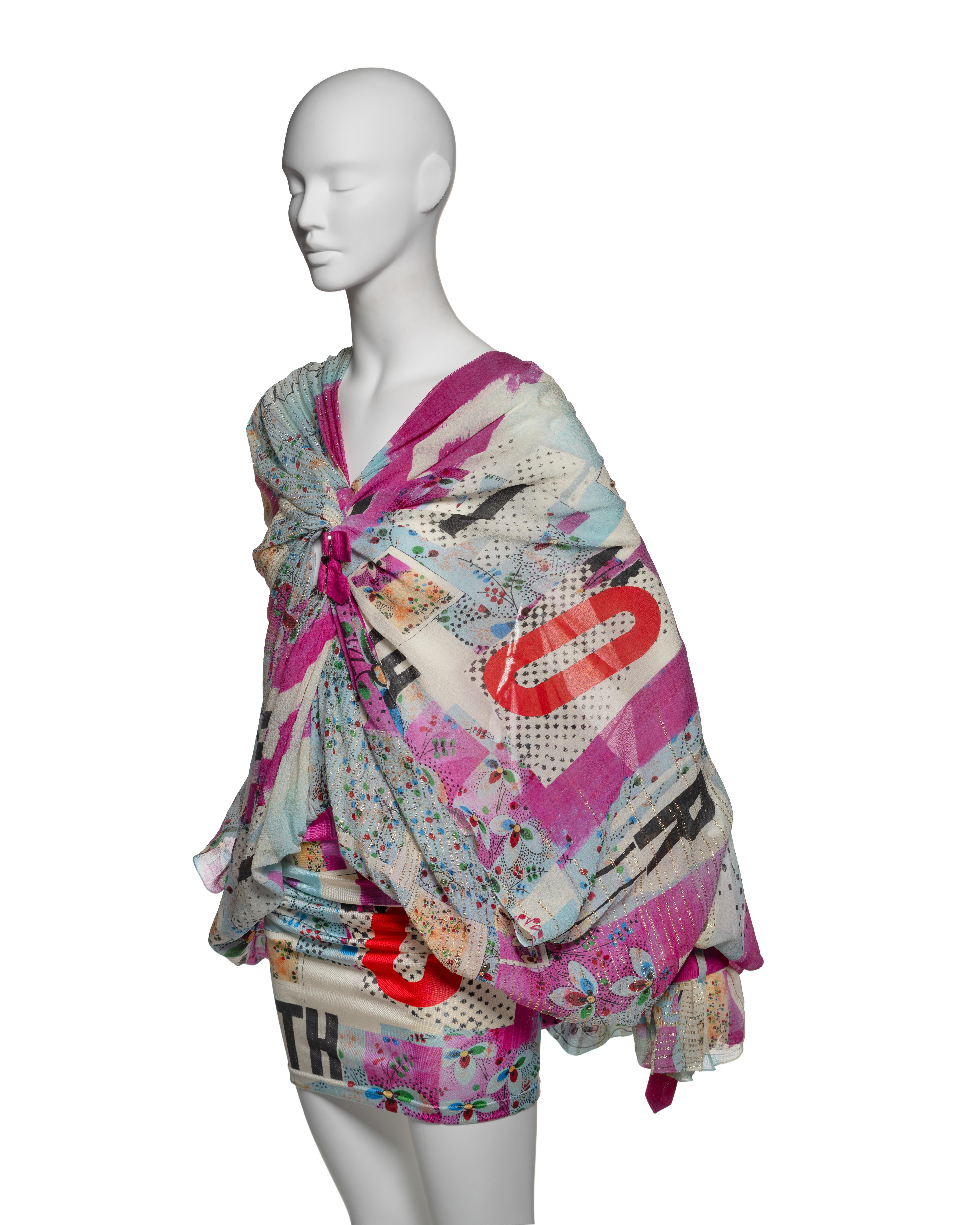 Christian Dior by John Galliano 'Tough Chic' Silk Mini Runway Dress, SS 2003 8