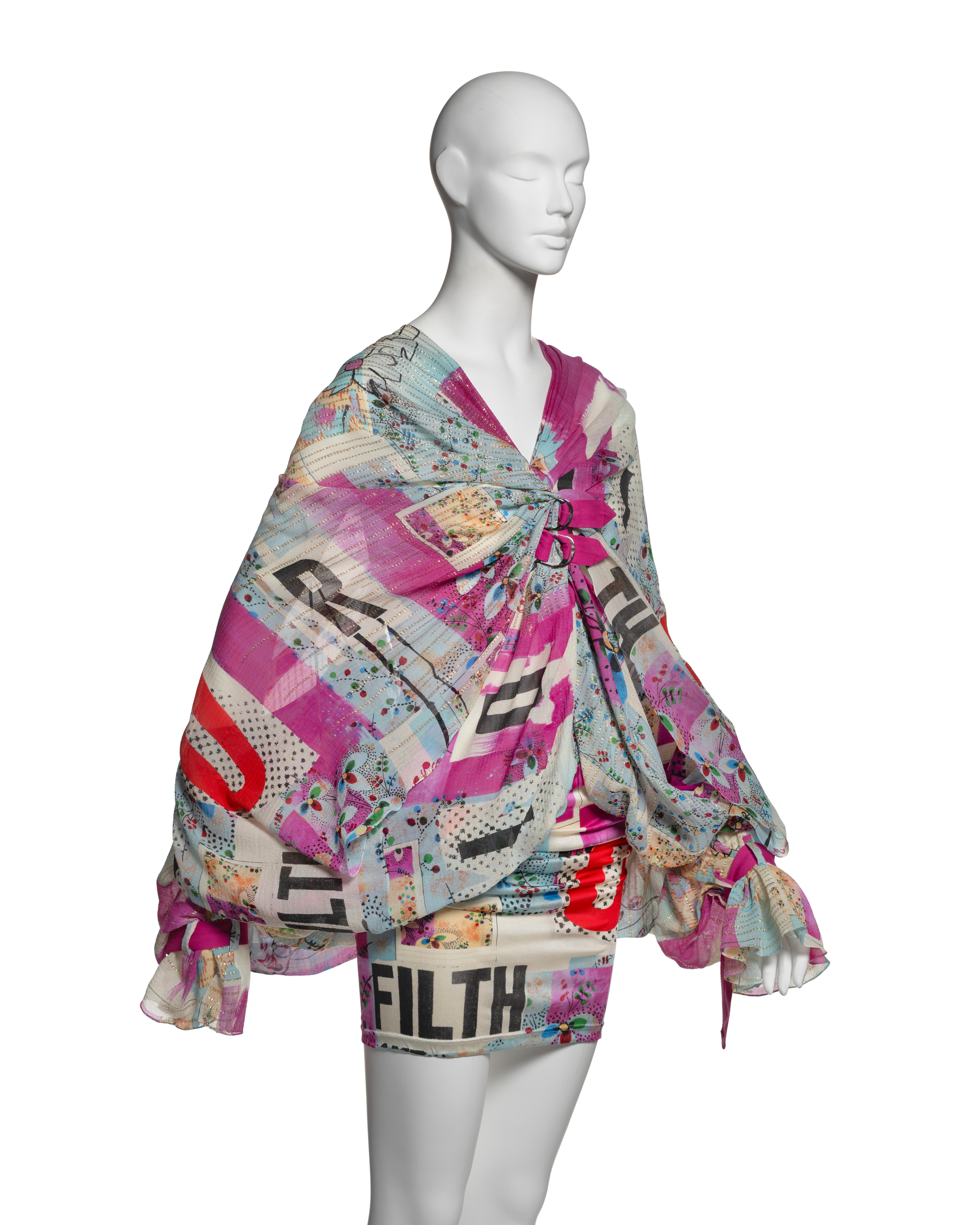 Christian Dior by John Galliano 'Tough Chic' Silk Mini Runway Dress, SS 2003 1