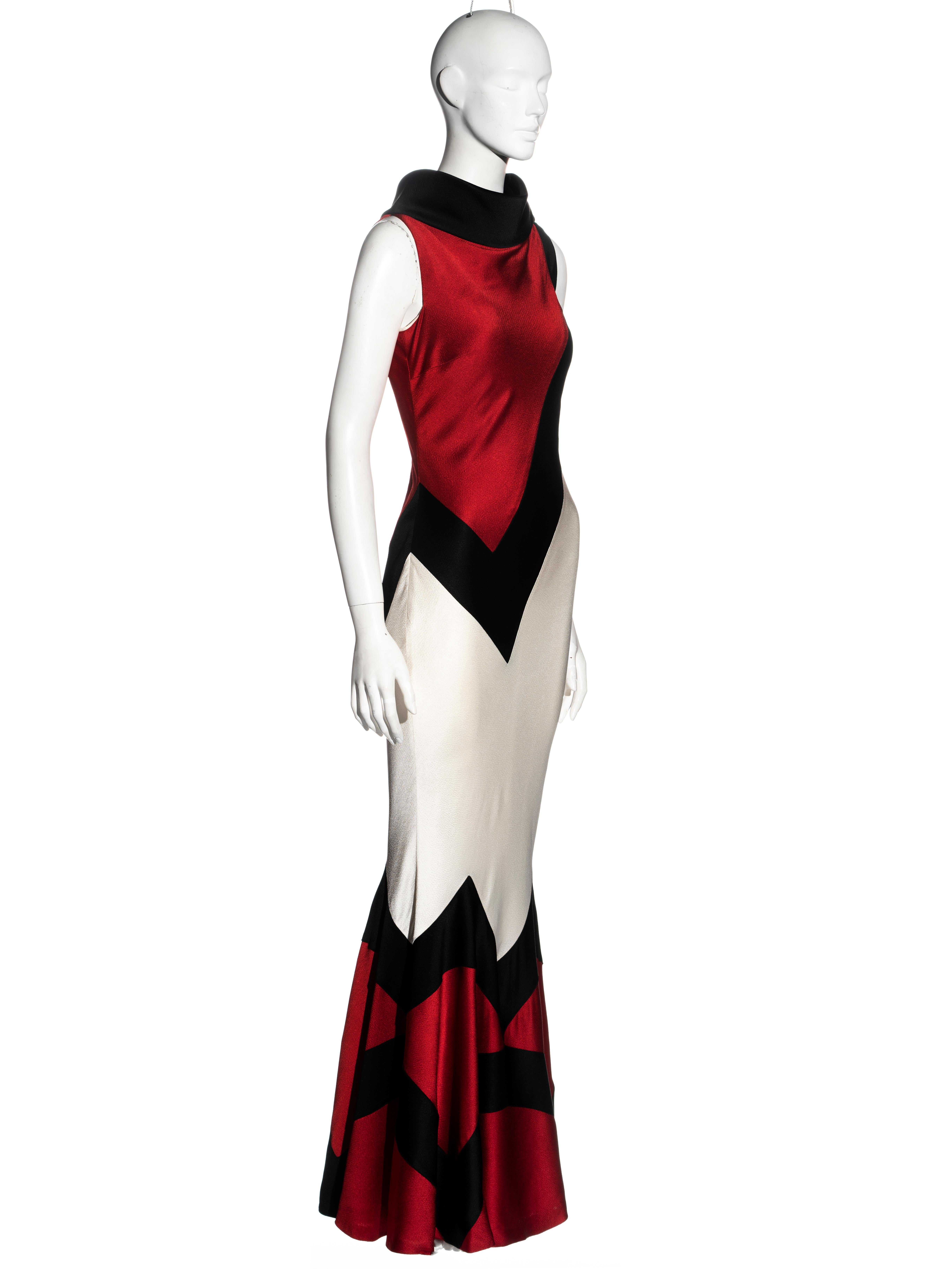 Christian Dior by John Galliano tricolour bias-cut evening dress, ss 1999 For Sale 1