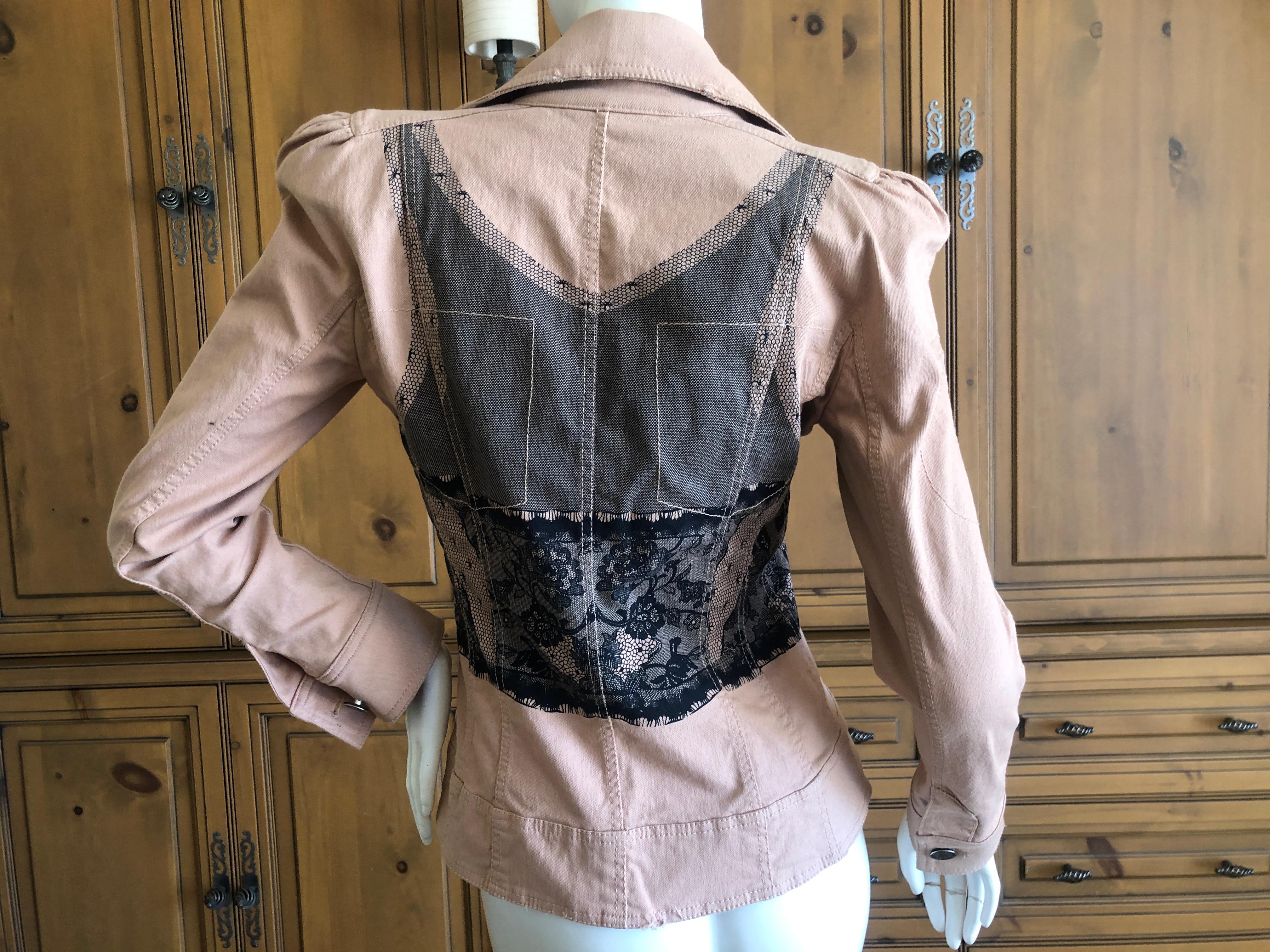 Christian Dior by John Galliano Tromp l'oeil  Cotton Bar Jacket Spring 2006 5