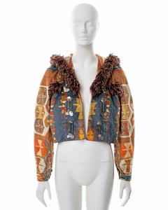 Christian Dior by John Galliano trompe-l'œil carpet print jacket, fw 2002