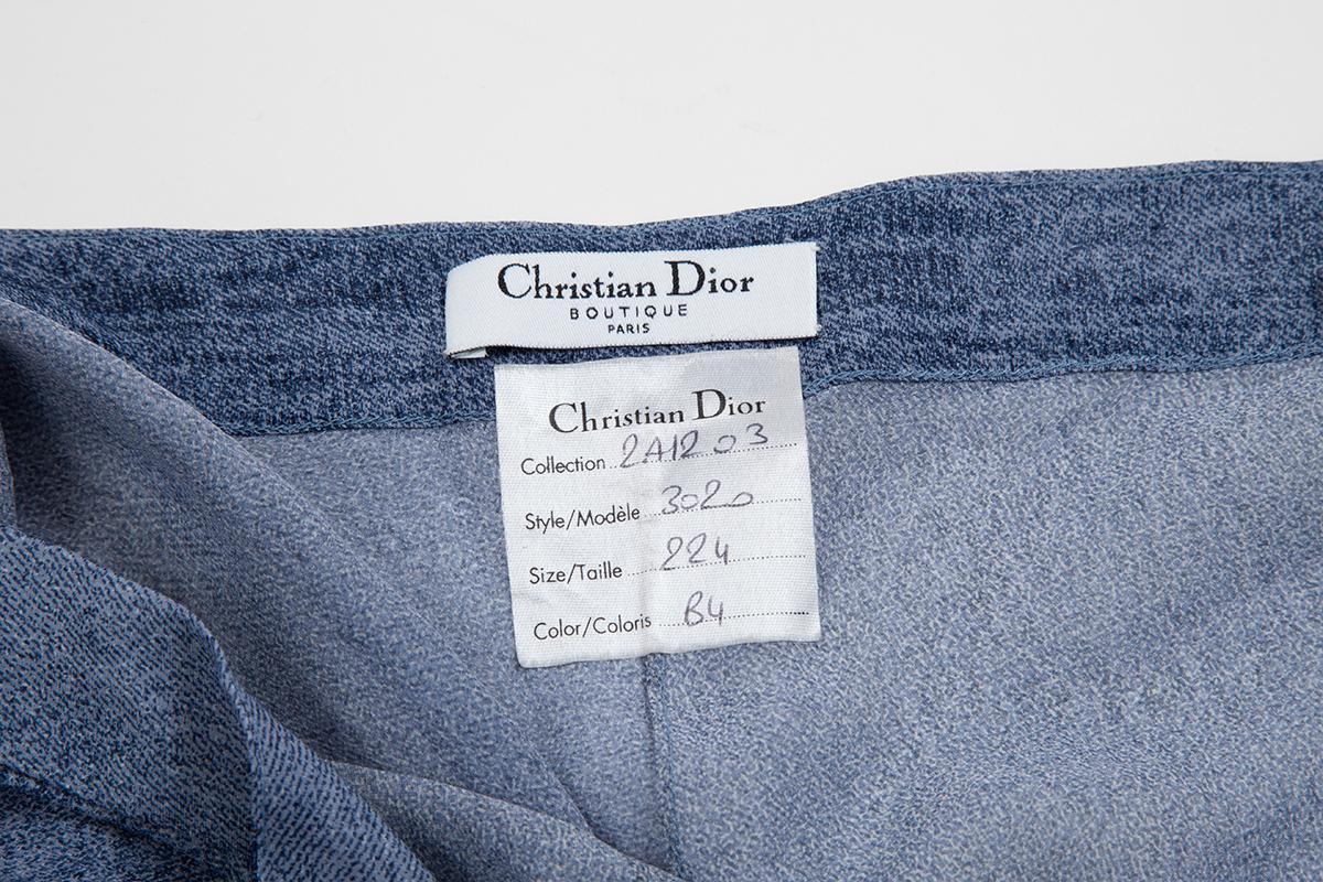 Christian Dior by John Galliano Trompe L'Oeil Denim Dress or Maxi Skirt, SS2000 1