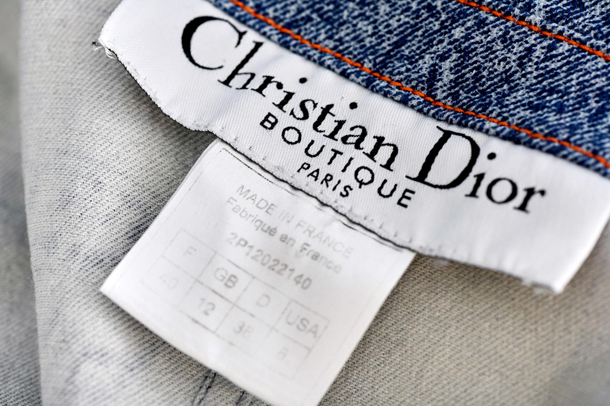 Christian Dior by John Galliano Trompe L'Oeil Denim Jacket, Spring-Summer 2000 6