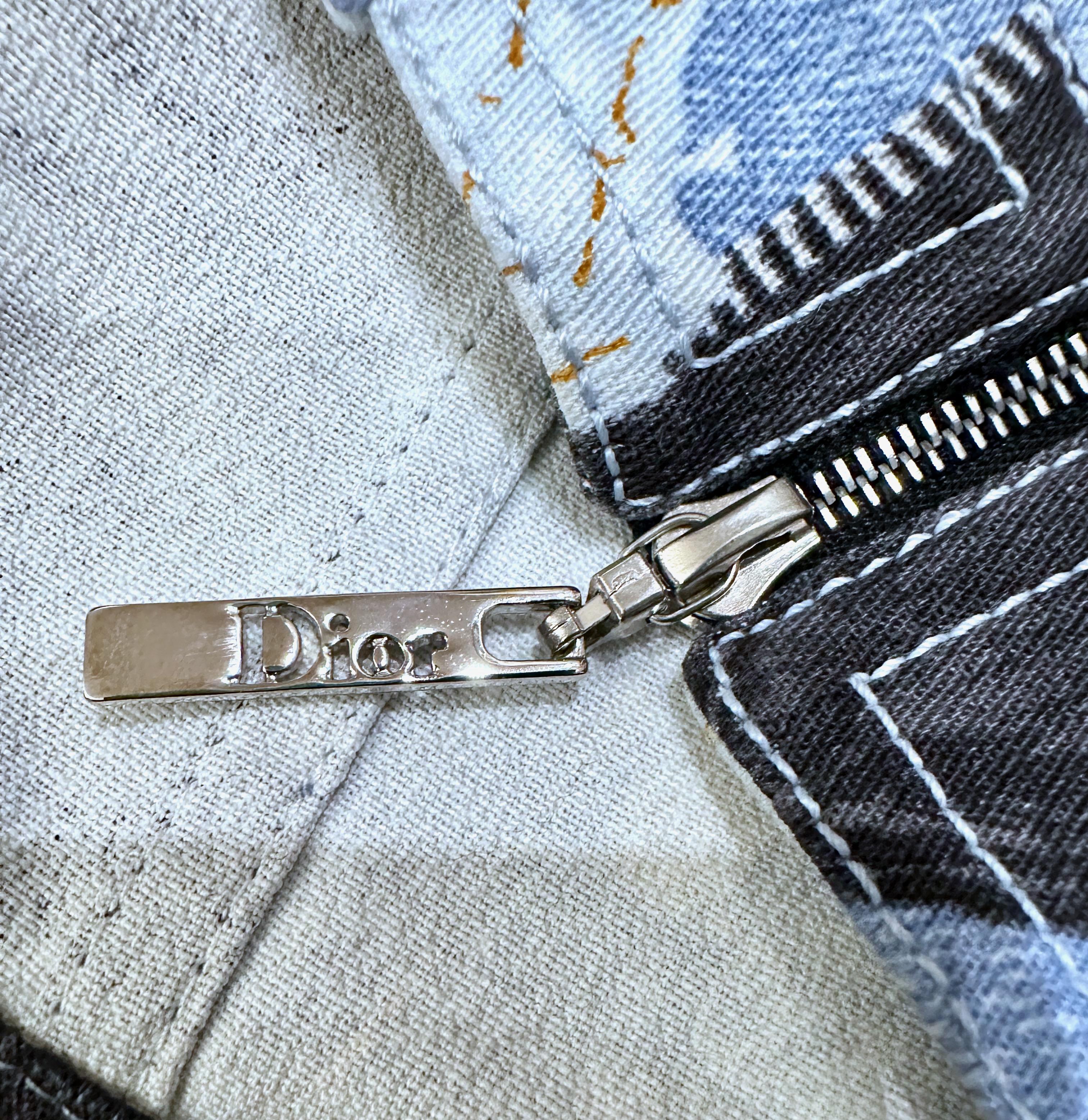 Femenino o masculino Christian Dior by John Galliano Chaqueta con estampado vaquero trampantojo en venta