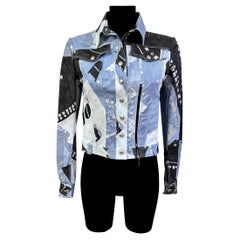 Christian Dior by John Galliano Trompe l'Oeil Denim Pattern Jacket