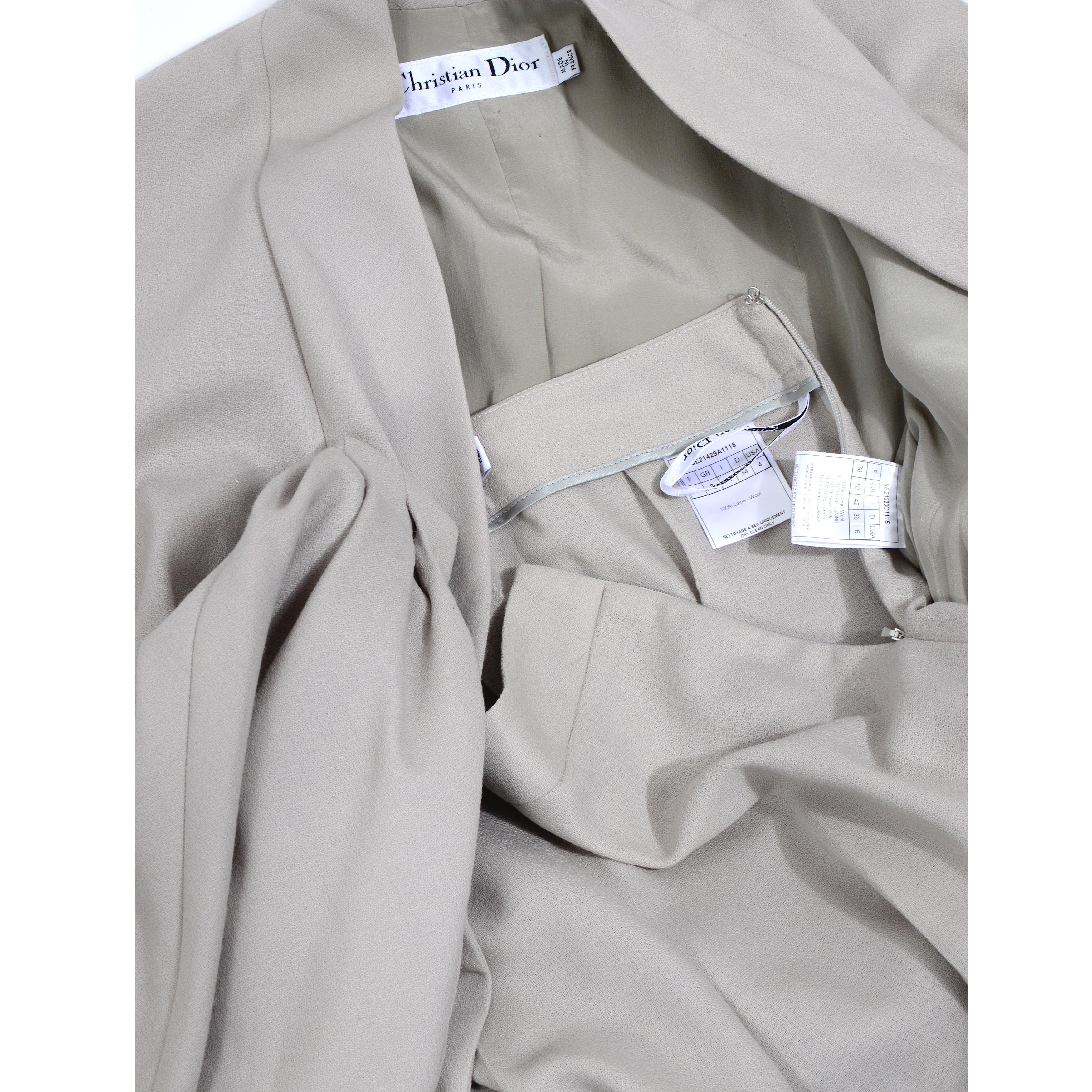 Christian Dior by John Galliano vintage 2008 ready to wear suit For Sale 5