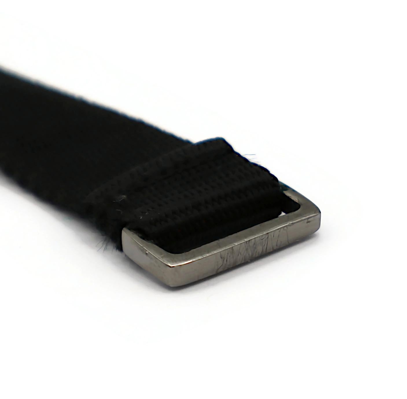 CHRISTIAN DIOR by JOHN GALLIANO Vintage Black Nylon Strap Logo Choker Necklace For Sale 16