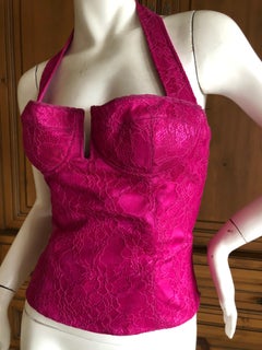 Christian Dior by John Galliano Vintage Hot Pink Lace Corset